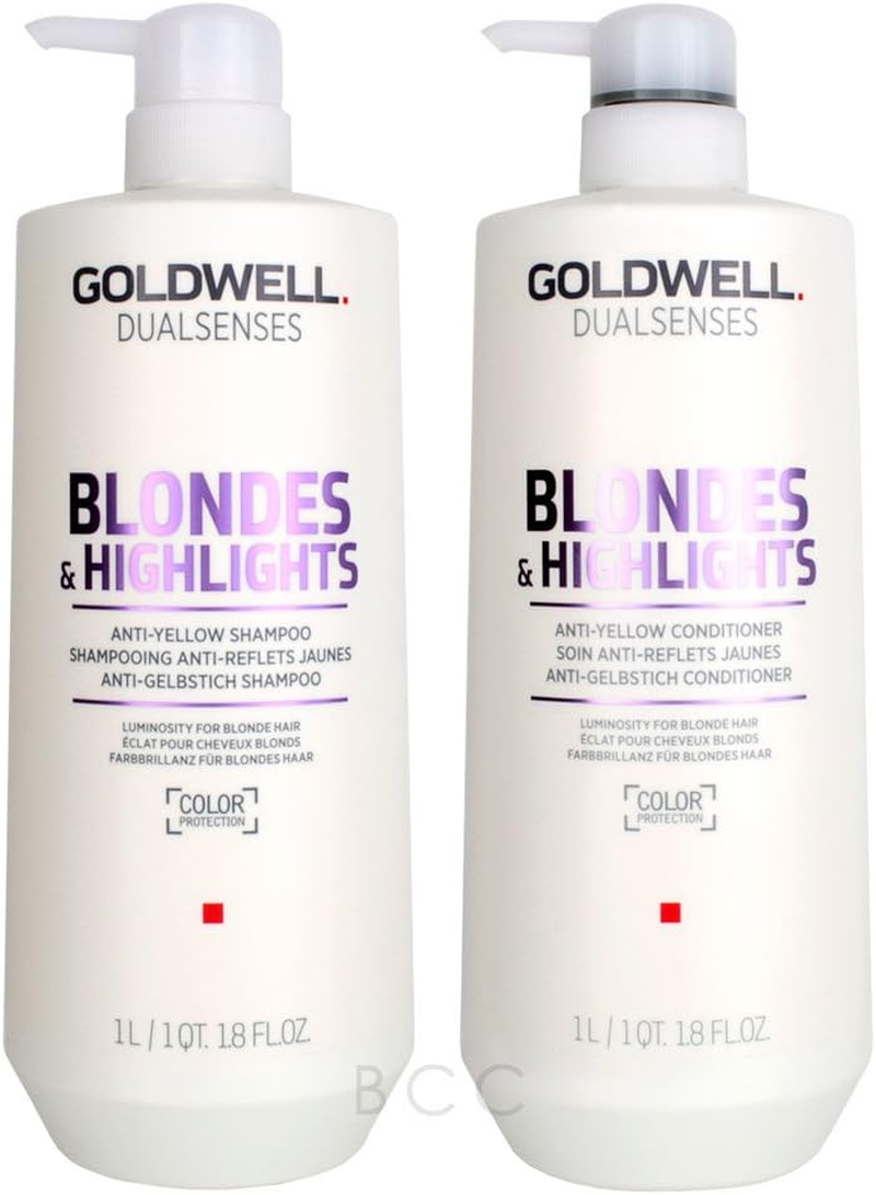 Goldwell Dual Senses Blondes & Highlights Conditioner and Shampoo 25.4 Oz by Goldwell
