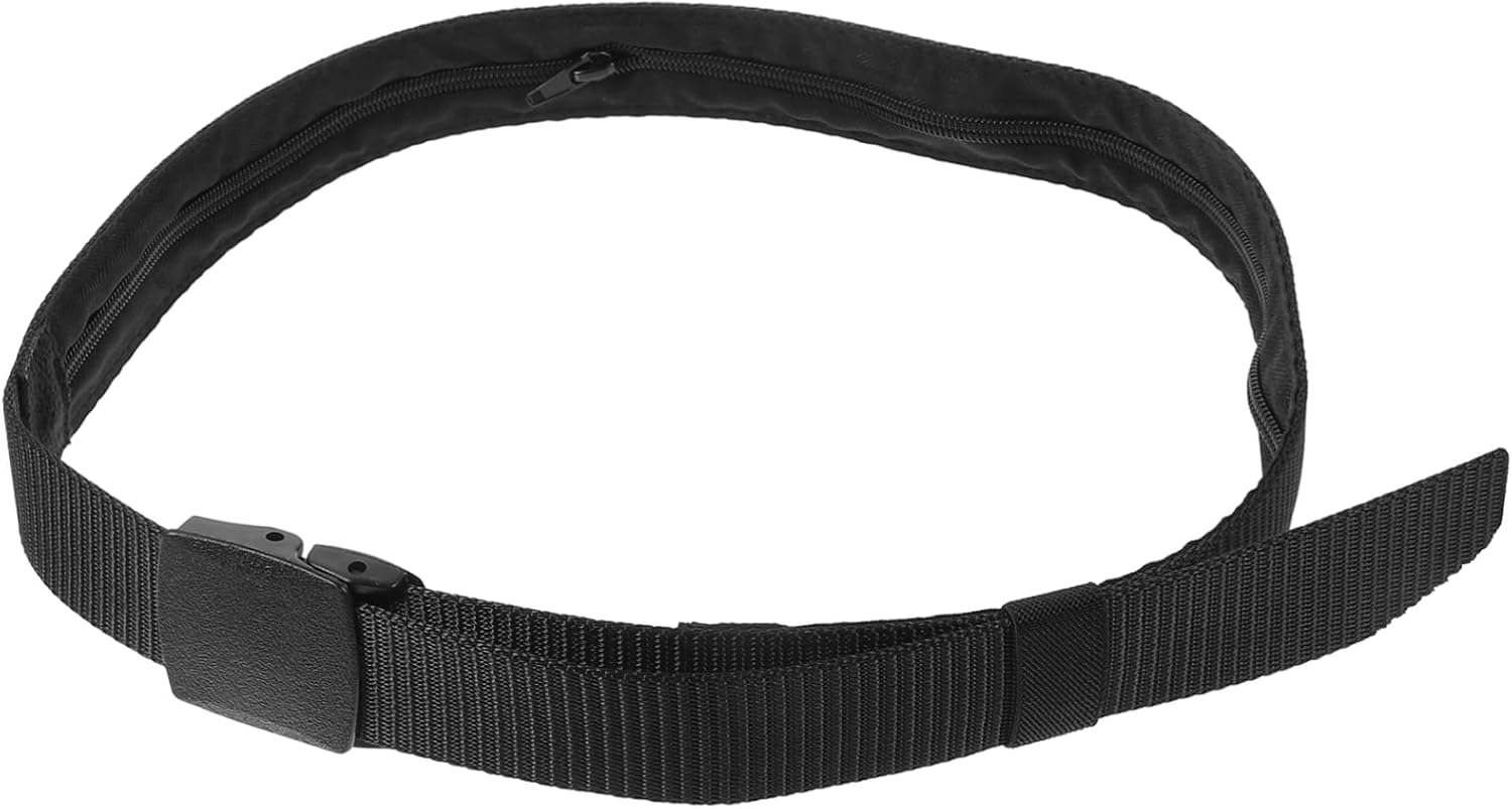 INOOMP Cash Hidden Waistband Storage Belt for Travel Men Money Belt Prank Prop image number 2