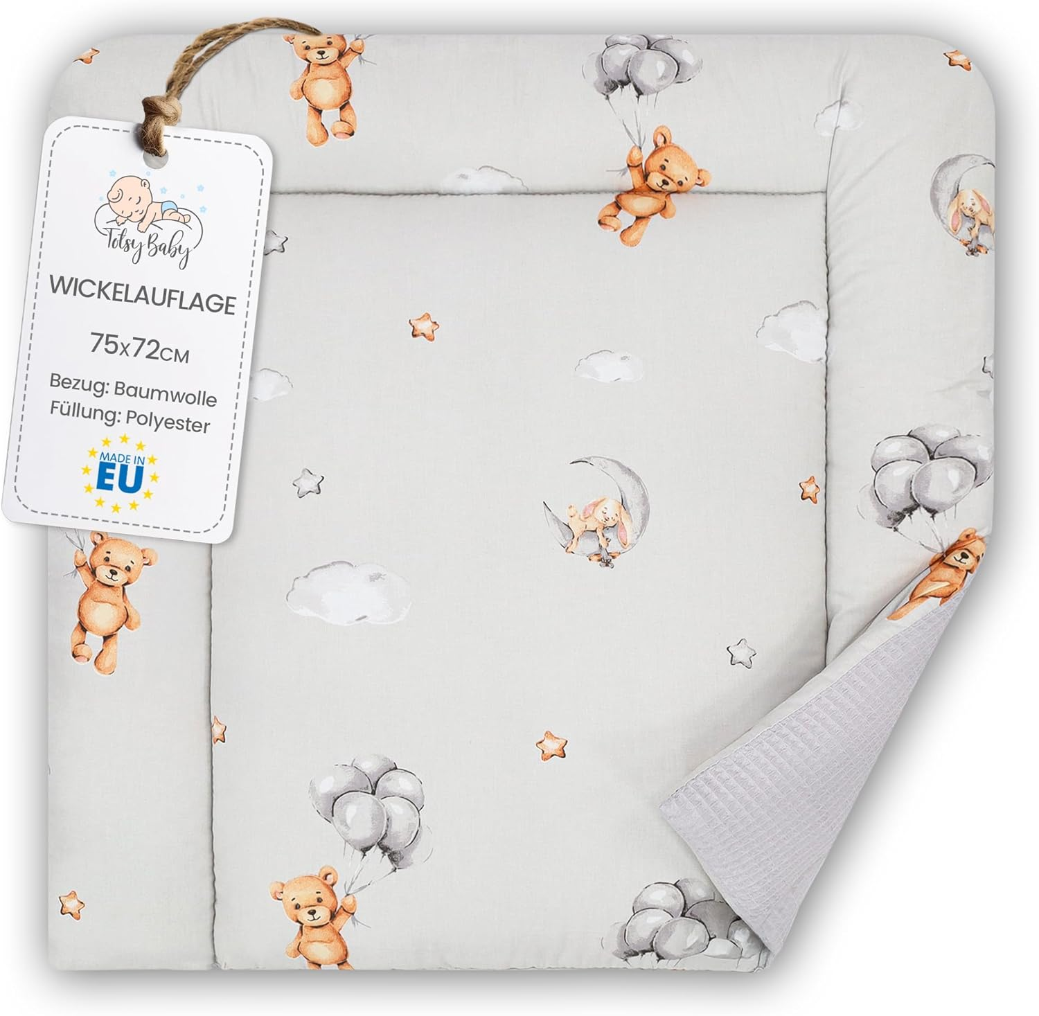 Baby Changing Mat 70 X 50 Cm &ndash; Baby Changing Table with Plan, Waterproof Easy to Clean Mat to Place on a Hemnes or Malm Safari Washing Machine or Dresser image number 5