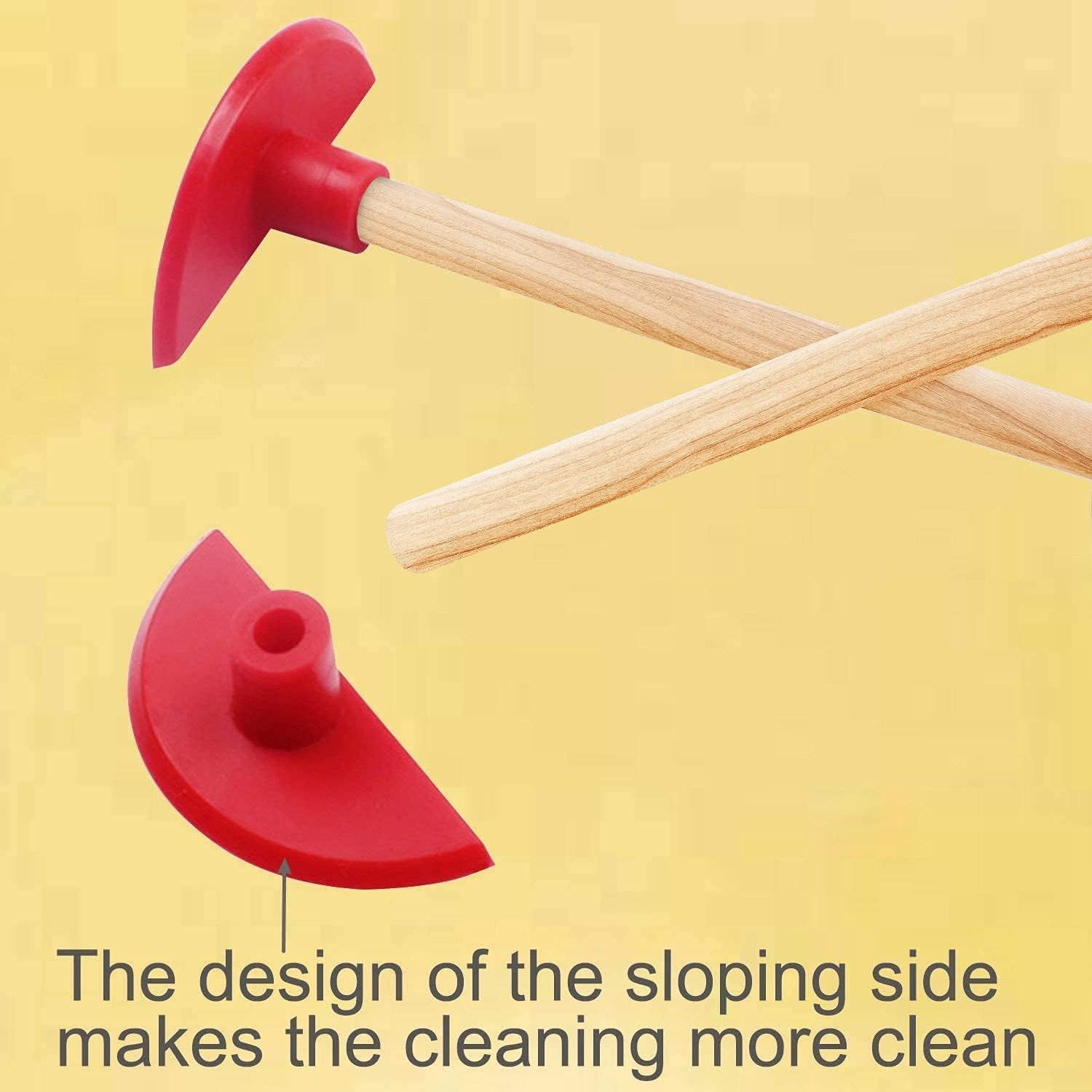 Silicone Bottle Scraper - Reusable Aid to Get the Last Drop, Silicone Last Drop Spatula - 14" Flexible and Reusable Utensil and Kitchen Aid, Silicone Scraper - Long Handle Clean Tools. (2 Pcs) image number 4