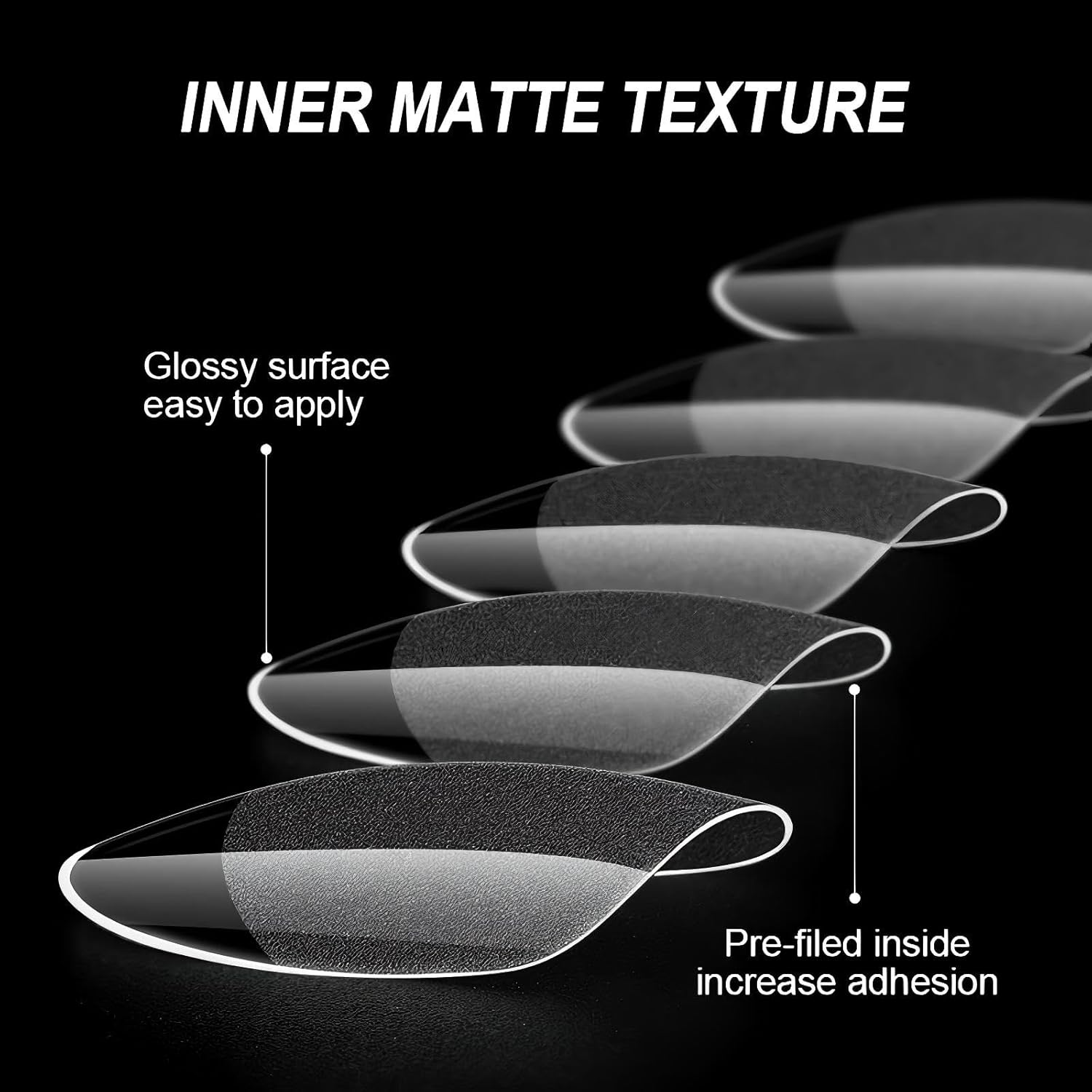 AYOCULTURE Nail Tips for Gel Extensions - Premium Quality, Easy Application - Short Ballet image number 6