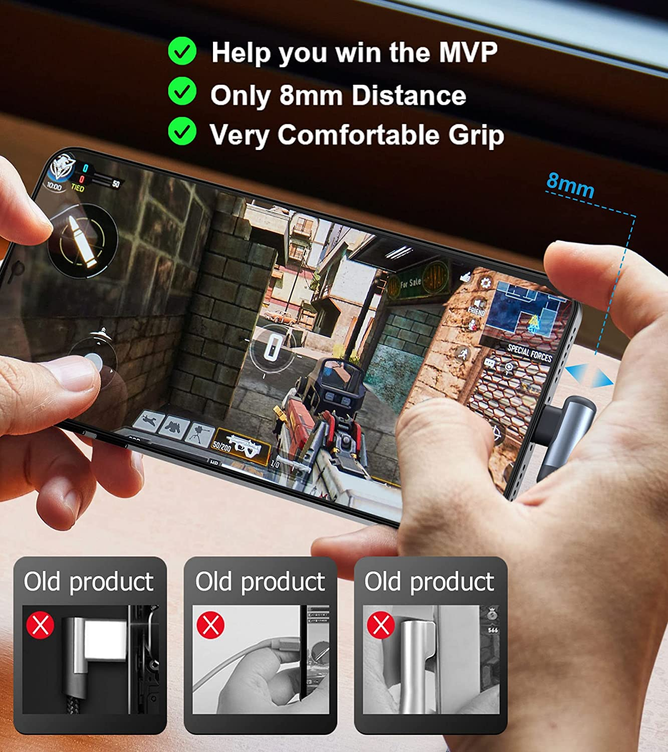 Sweguard USB Type C Charger Cable Right Angle [2-Pack,2M] Iphone 17 Charger Nylon Braided Cord for Iphone 17 16 15 Pro Max Air Plus, Samsung Galaxy S25 S24 S23 S22 S21 S20 S10 S9 S8 Note Pixel LG Moto image number 4