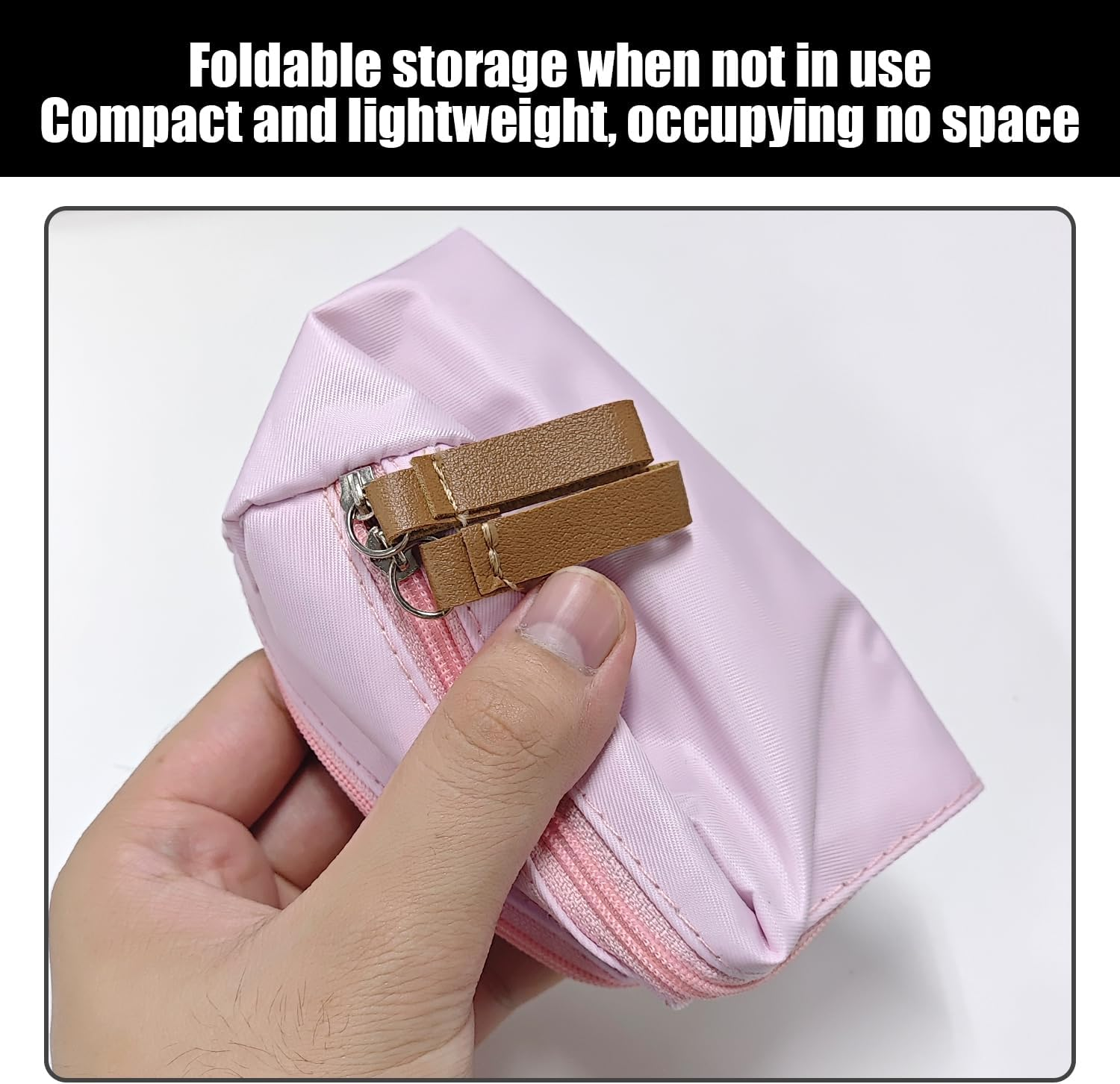 Pack of 2 Cosmetic Bags and 2 Lipstick Bags, Portable and Lightweight Hand Luggage Bags, Multifunctional Waterproof Storage Bags, Bedroom and Bathroom Scenes