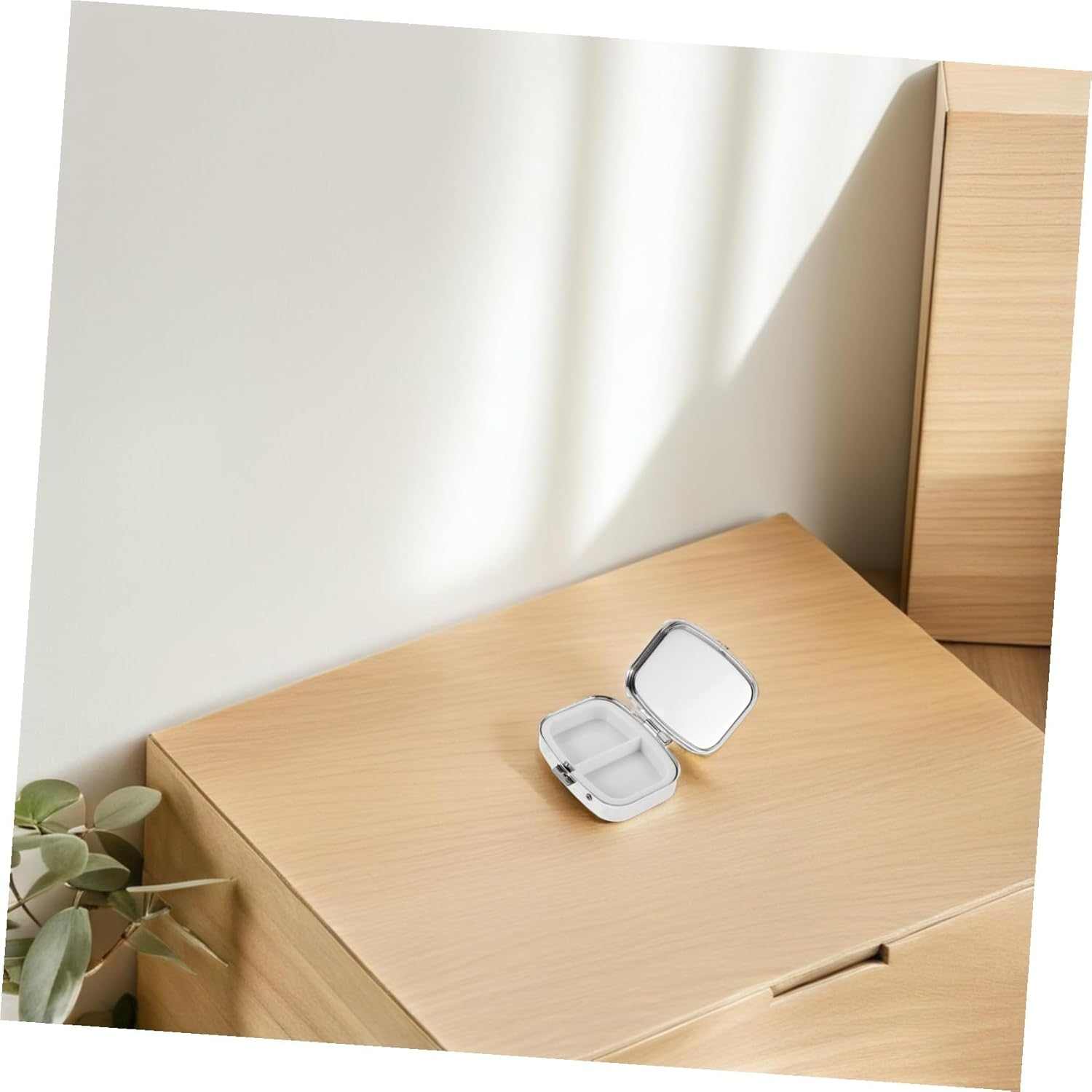 2Pcs Portable Pill Organizer Metal Pocket Medicine Case with Compartments Compact Travel Pill Box for Purse Lightweight and Sturdy Medication Holder for Daily Use image number 5