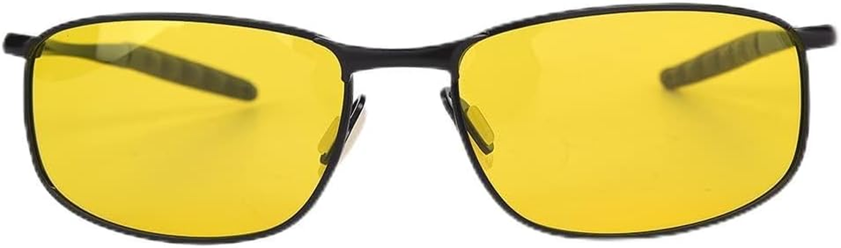 Yechiry Driving Glasses anti Glare Night Vision Goggles for Outdoor Sports Men Women, Polarized Sunglasses for Biking Fishing Hiking, Metal Frame Yellow Lens 2.4"X1.5" image number 3