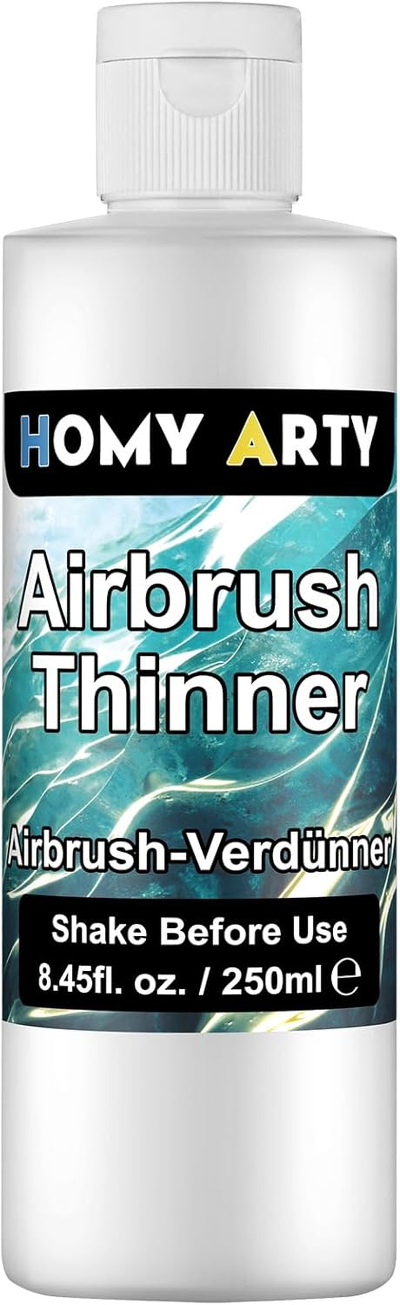 HOMY ARTY Airbrush Thinner - 8.45 Fl Oz, Water-Based Acrylic Paint Thinner, to Improve Color Flow for Shoes, Clothes, Metal and Plastic Models image number 4