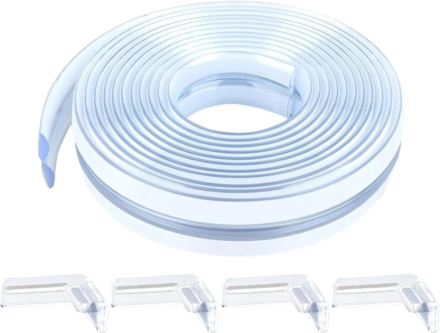 Corner&rsquo; Protectors, Clear Corner Protector Baby Proofing, Soft Edge Protectors,16.4Ft(5M) Corner Guards Furniture Corner&Edge Safety Bumpers with Upgraded Strong Adhesive for Furniture & Sharp image number 1