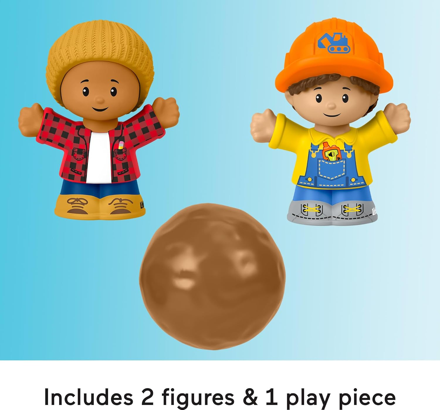 Fisher-Price Little People Toddler Toys, Work around Town 5-Piece Vehicle & Figure Set for Pretend Play Kids Ages 1+ Years image number 5