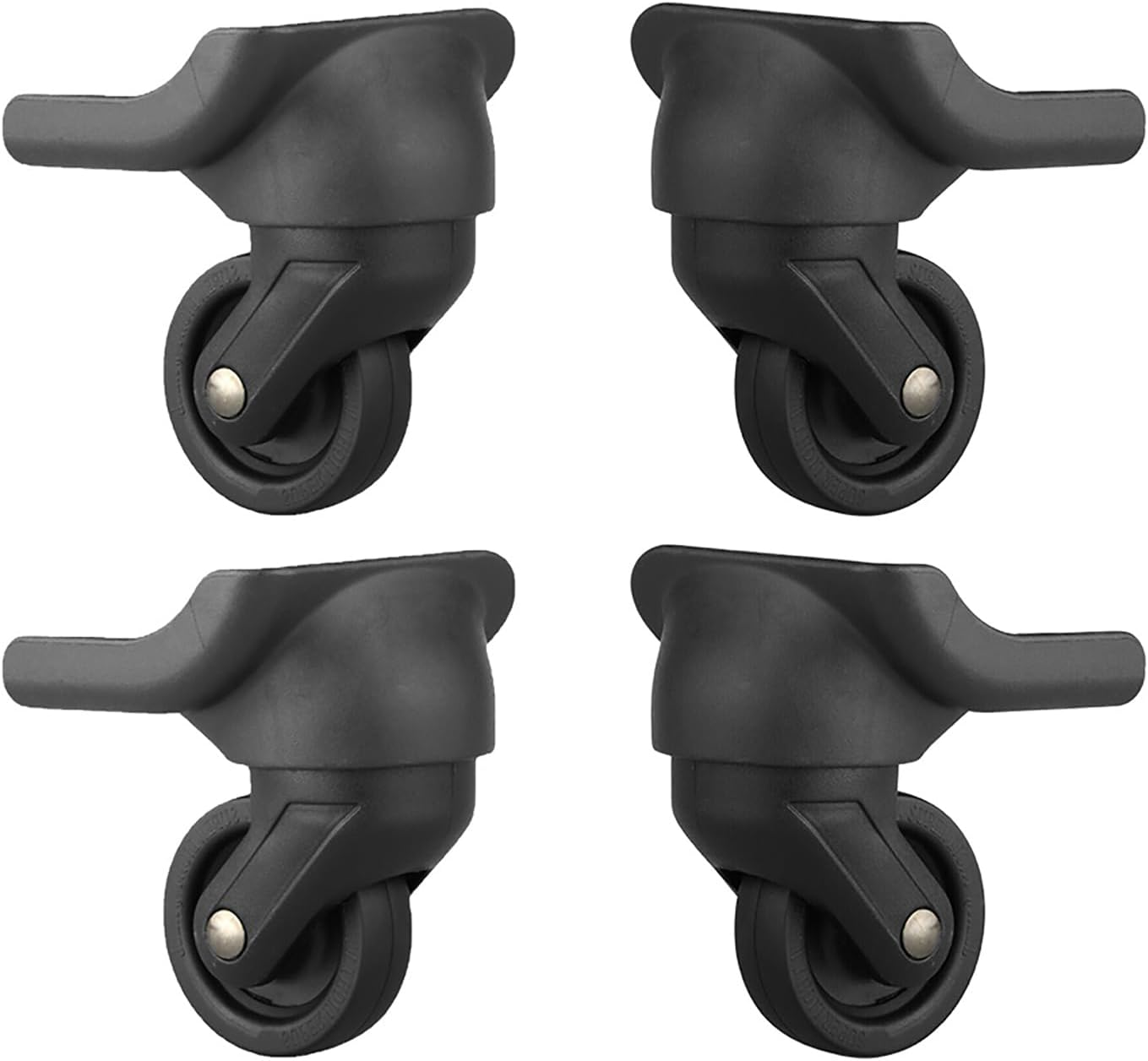 Replacement Luggage Wheels 360&deg; Swivel Spare Caster Suitcase Repairment Wheels L+R (4Pcs) image number 5