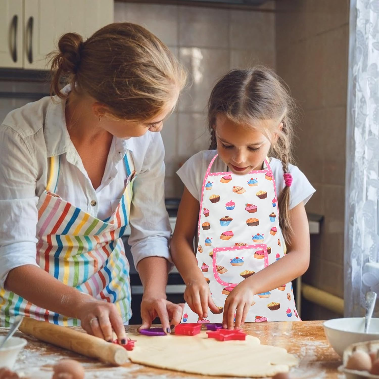 Kisangel 1 Set Children'S Apron Boys Suit Kids Apron Boss Has Children Aprons for Cooking Cake Accessories Children Kitchen Apron Caps Toddler Cloth Kitchen Supplies White to Bake image number 6