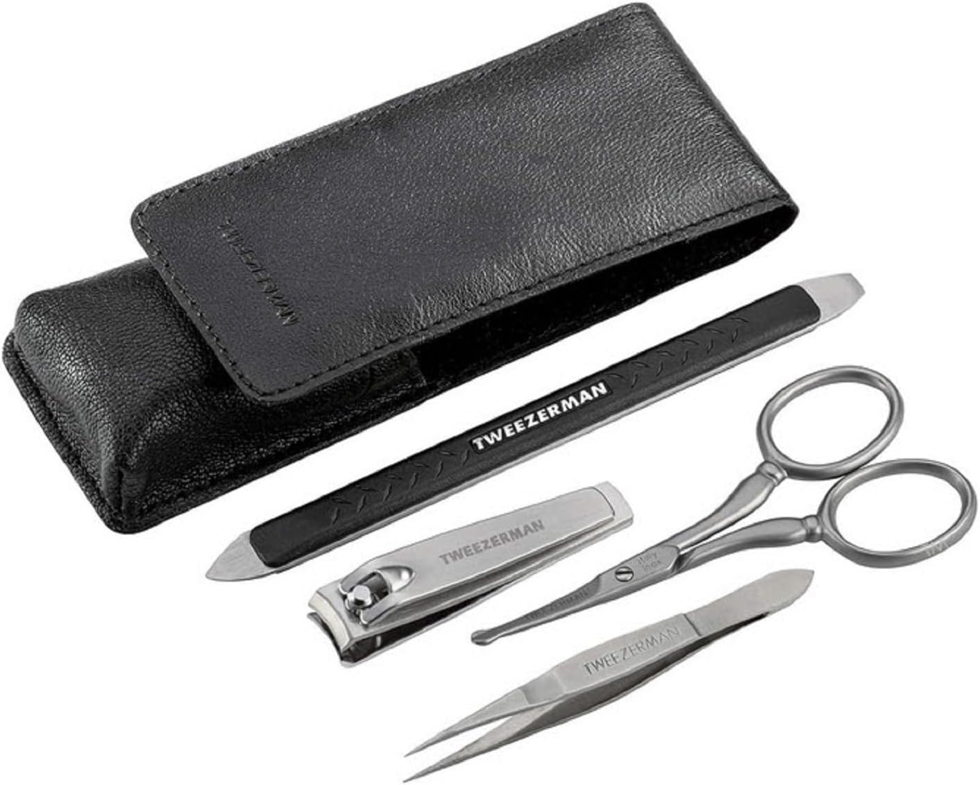 TWEEZERMAN Gear Manicure and Pedicure Care Set for Men, Stainless Steel Gift Set image number 3