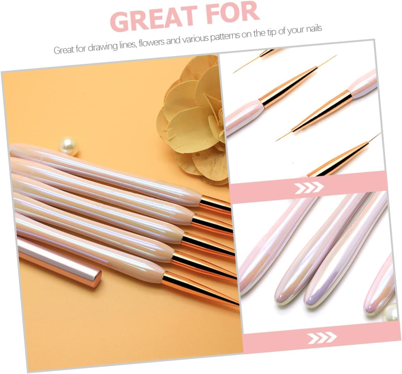 PLAFOPE Nail Art Diy Painting Pen Manicure Tool Fine Detail Brush Nail Brushes image number 1