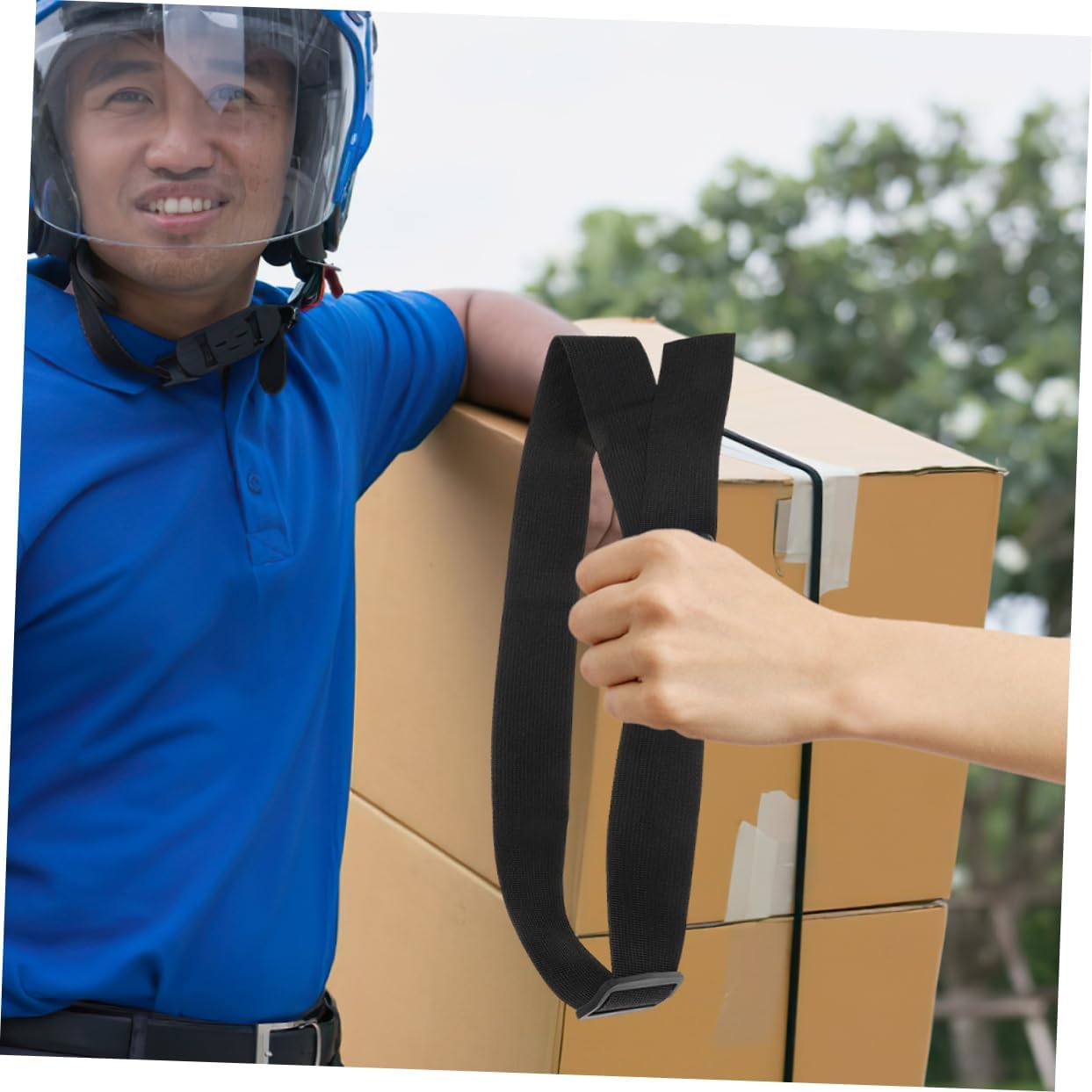 Ibasenice 2Pcs High Strength Luggage Strapping Shoulder Fixation Fanny Pack Straps for Travel image number 5