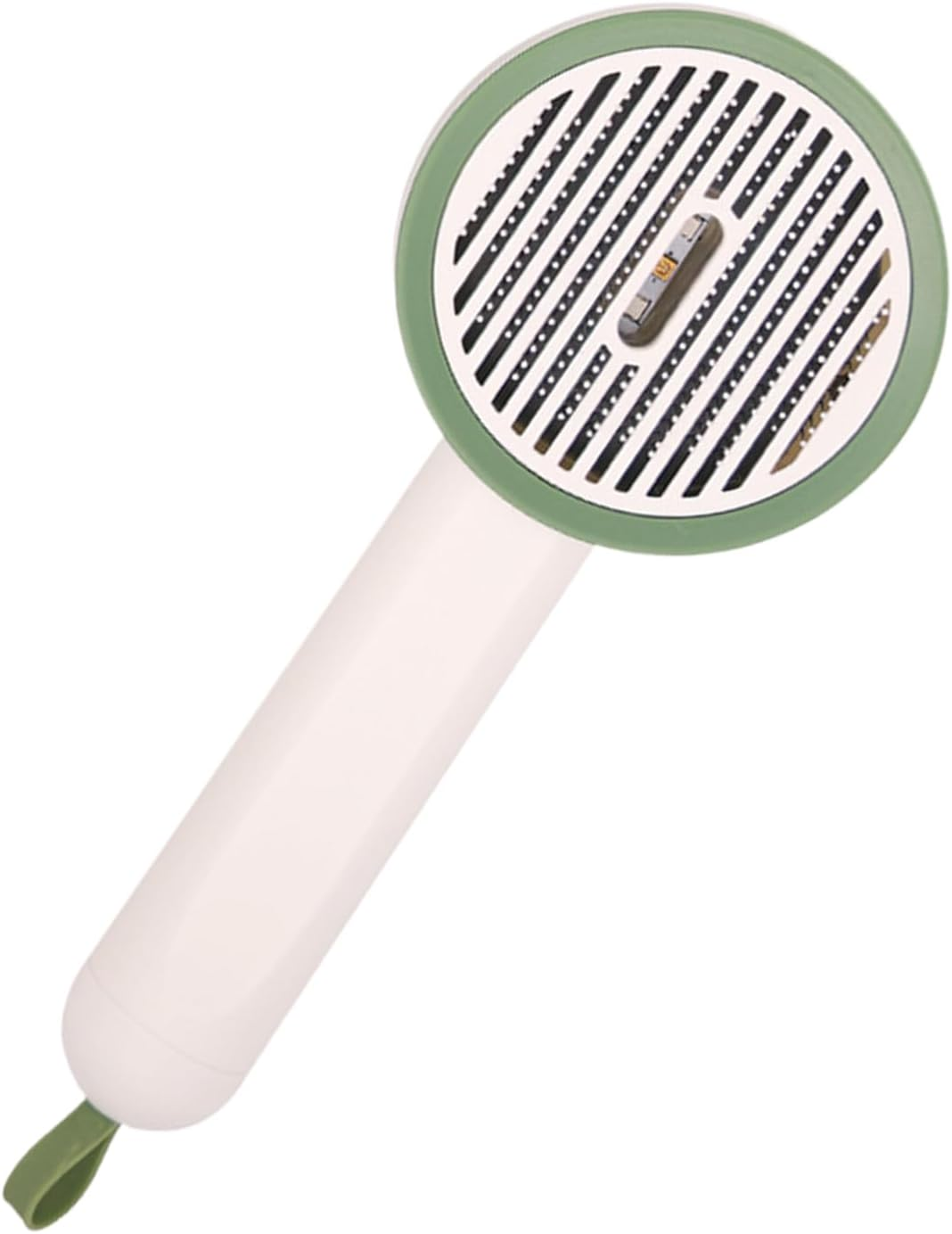 Cat Slicker Brush | Kitten Grooming Comb with Button - Non-Slip UV Function Slicker Brush with Release Button for Bath Travel Puppy and Kitten image number 1