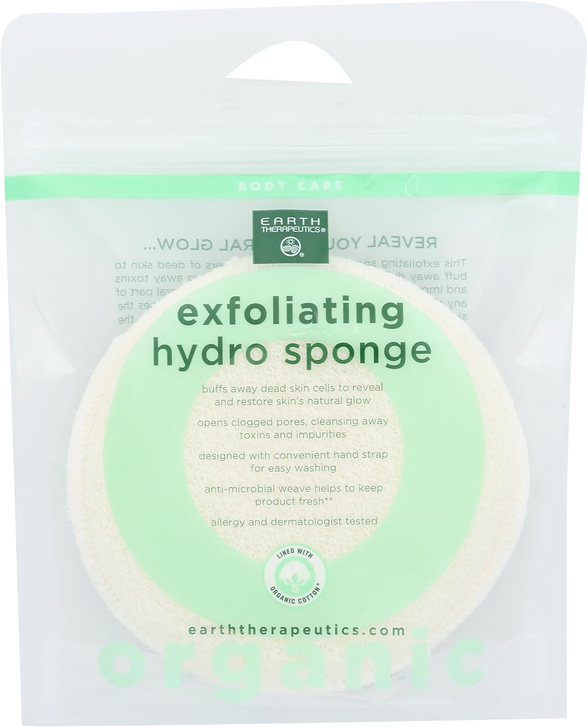 Organic Cotton Exfoliating Hydro Sponge image number 2