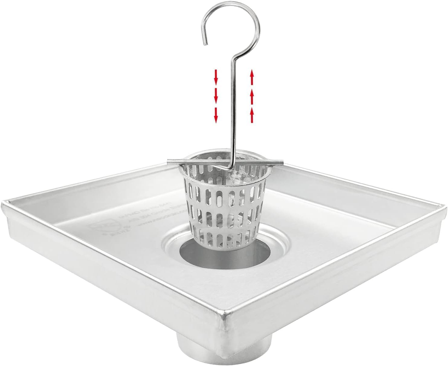 WADY 5Pcs Stainless Steel Drain Key Lifting Hook for Grate Cleaning in Kitchen, Bathroom, Shower (5) image number 6