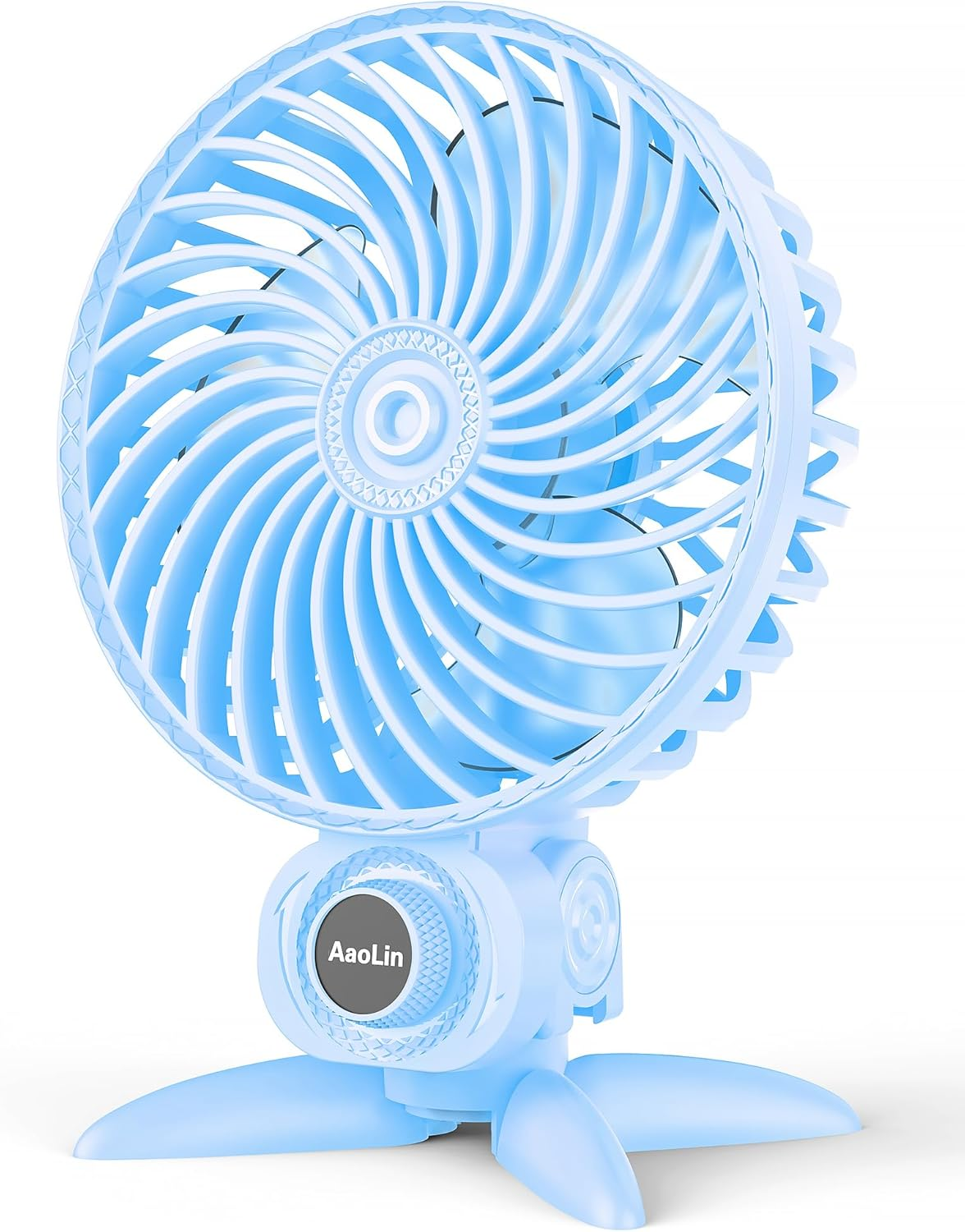 Aaolin USB Small Fan, Desk Fans with CVT Variable Speeds, Strong Cooling Airflow, Quiet Portable, Desktop Mini Personal Fan for Room, Home,Office, Bedroom-Usb Powered (Purple)