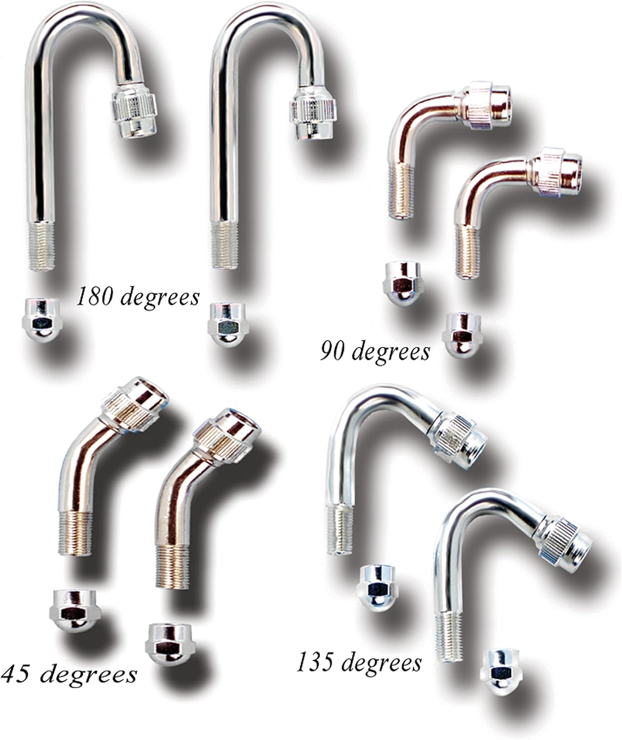 Wheel Masters 8029 Valve Extenders - 45&deg;