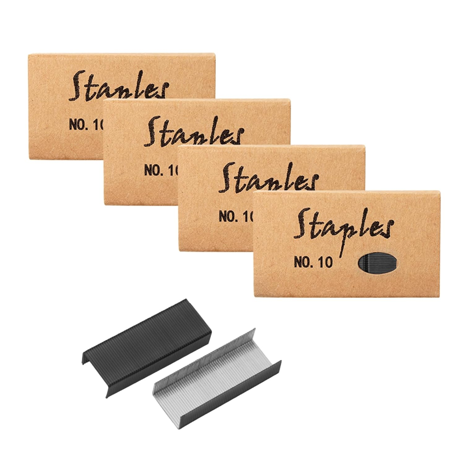 Mogoostry Colored Mini Staple Refills for Mini Stapler - Jam Free, 1000Pcs/Pack (4 Packs No.10 Total)