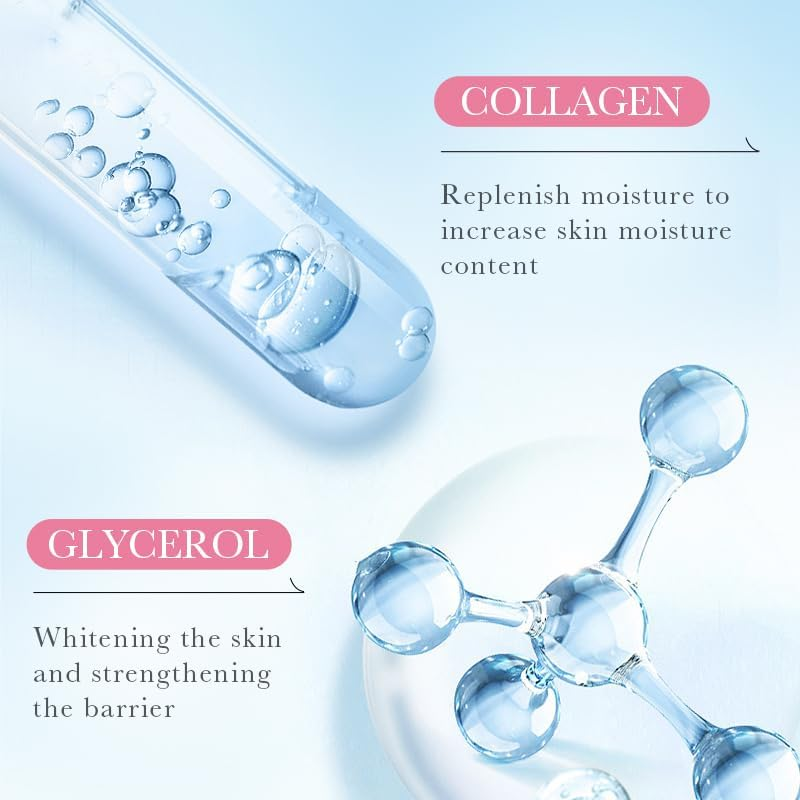 10Pcs Sakura Collagen Mask, Moisturising & Refreshing, Tender Skin Mask, Strengthening Barrier, Replenishing Moisture image number 3