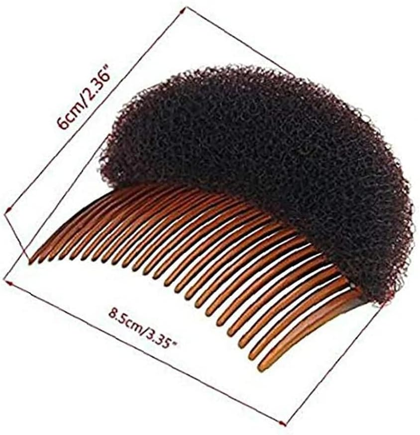 Hair Styling Clip Hair Bun Tool Multifunctional with Comb for Instant Hairstyle Hair Styling Accessories Hair Care Brown 1 Piece