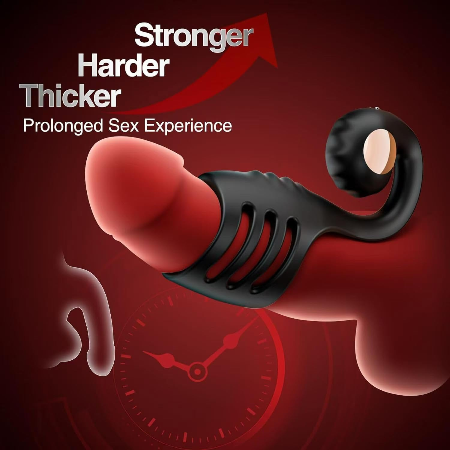 Vibrator Vibrating Cock Ring Sleeve with Snail-Shaped Vibrator Male Sex Toys with 10 Modes, G-Spot Vibrators Men Couple Adult Sex Toys & Games image number 3