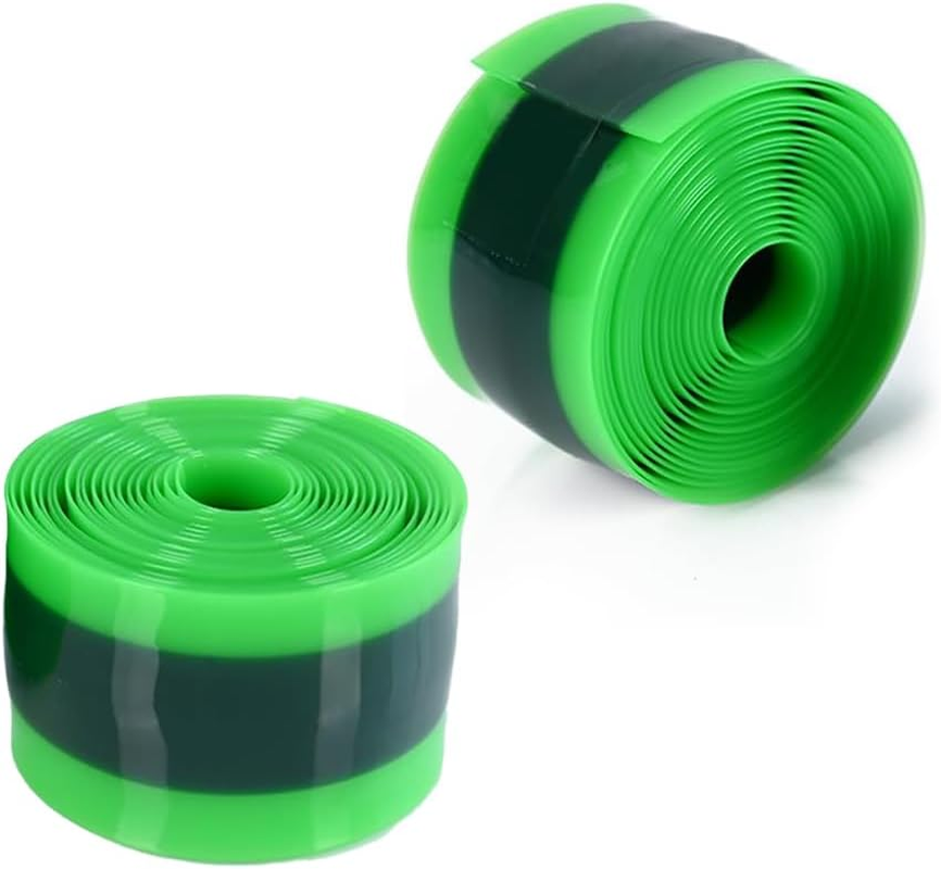 2 Pieces Bike Tyre Liner, Bike Inner Tube Protector, Anti-Puncture Inner Tube Protection Tapes, Bicycle Tube Flat Protector Compatible with 29"/26/700 C (Green) image number 6