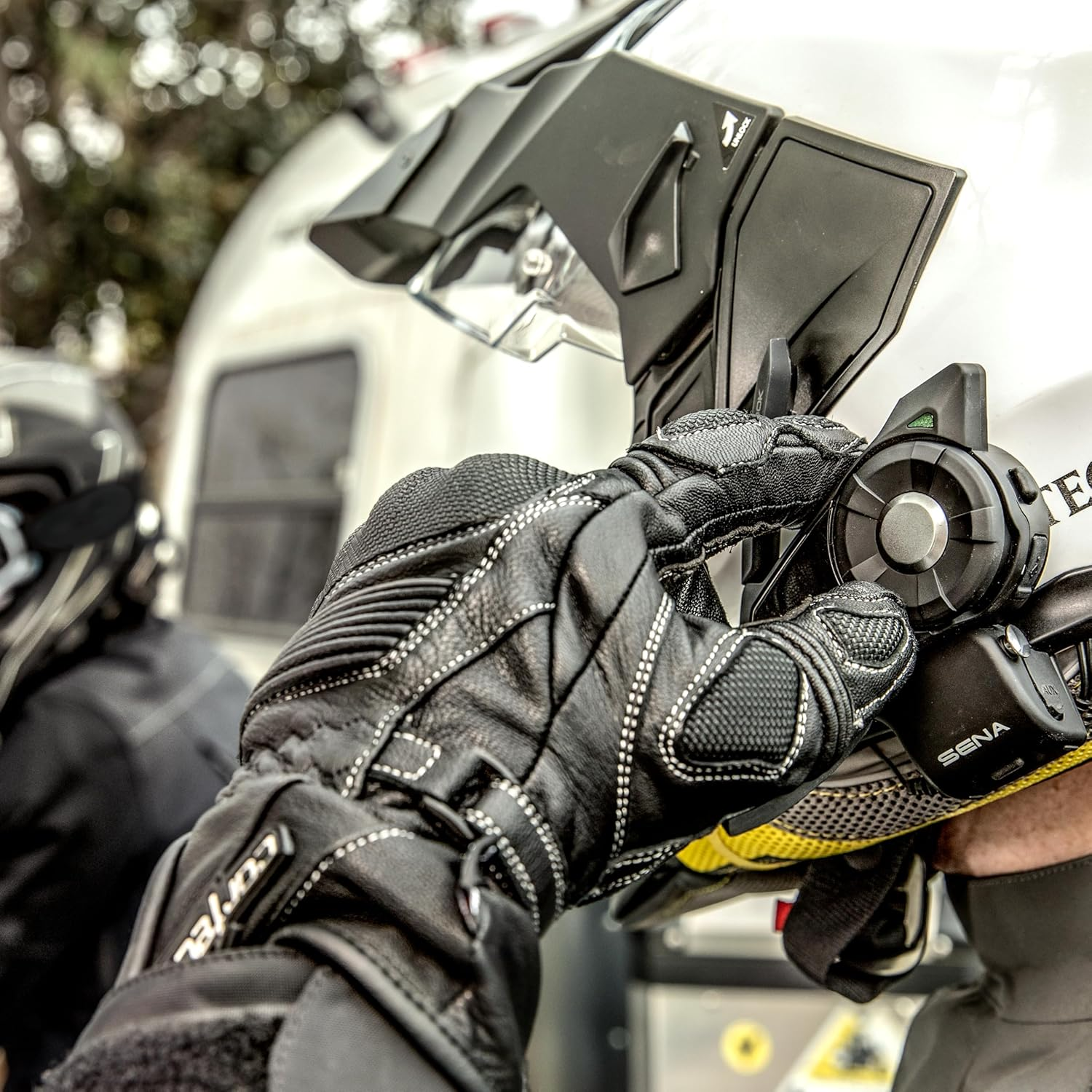 Sena 30K Bluetooth Headset for Motorcycles/Mesh Communication System with HD Speakers, Twin Pack image number 4