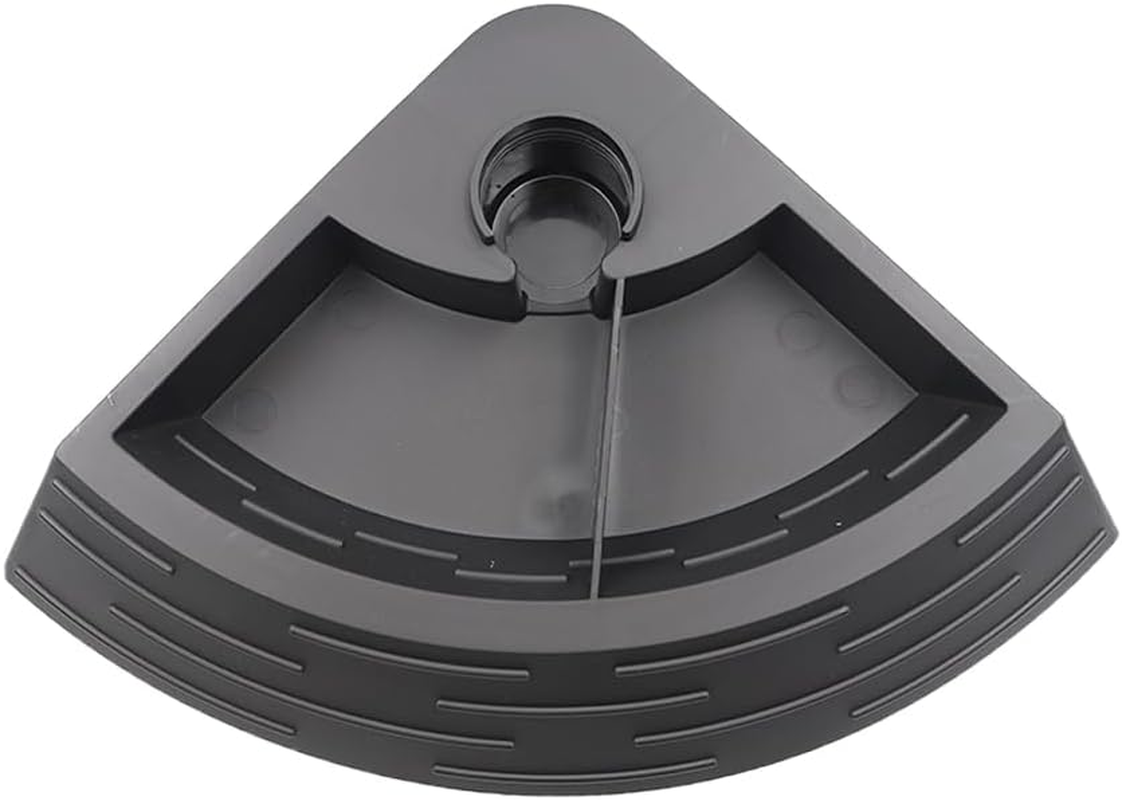 NUZAMAS Reptile Automatic Water Feeder Waterer Terrarium Corner Bowl Habitat Decor Turtle Food and Water Bowl for Frogs Spiders Amphibians Chameleon Gecko Black