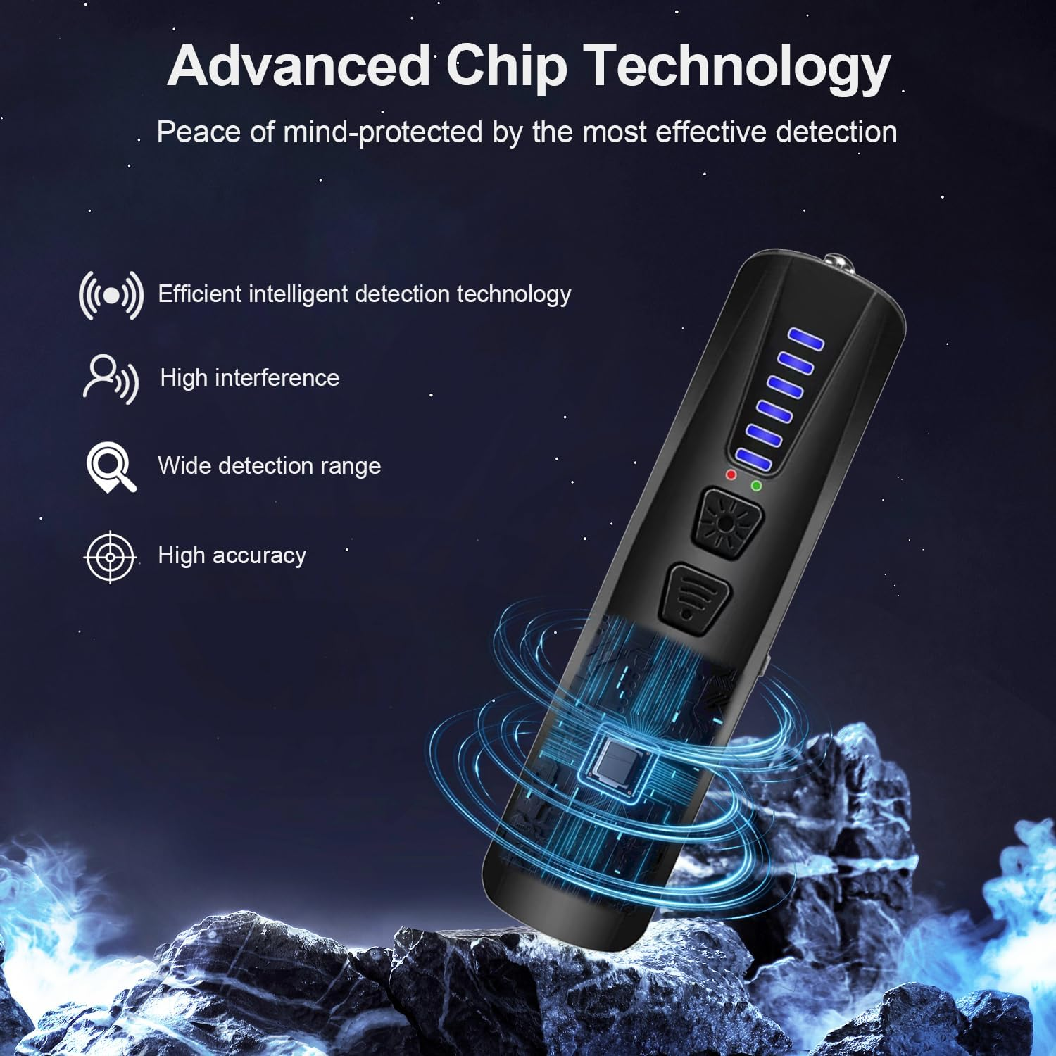 Hidden Camera Detectors,Spy Camera Finder,Gps Tracker Detector,Rf Detector,25H Working Time,Travel-Friendly Size,Hotels,Travel,Home,Office(Black) image number 3