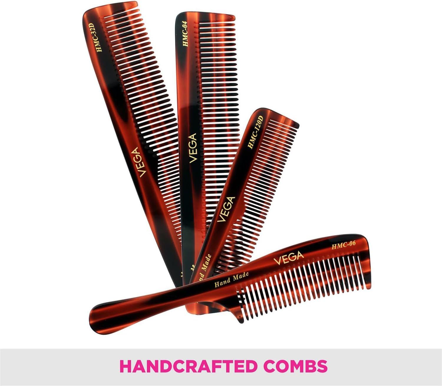 Vega Set of 4 Hand Made Comb image number 2