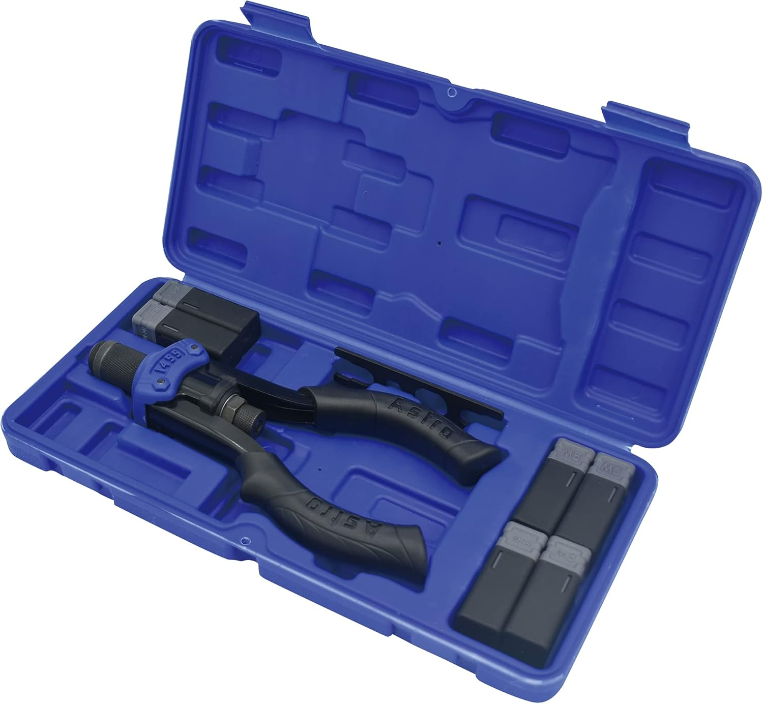 Astro Tools 1455 Hand Rivet Stud Setter Kit - Metric & SAE with Rivet Studs,Multicoloured image number 1