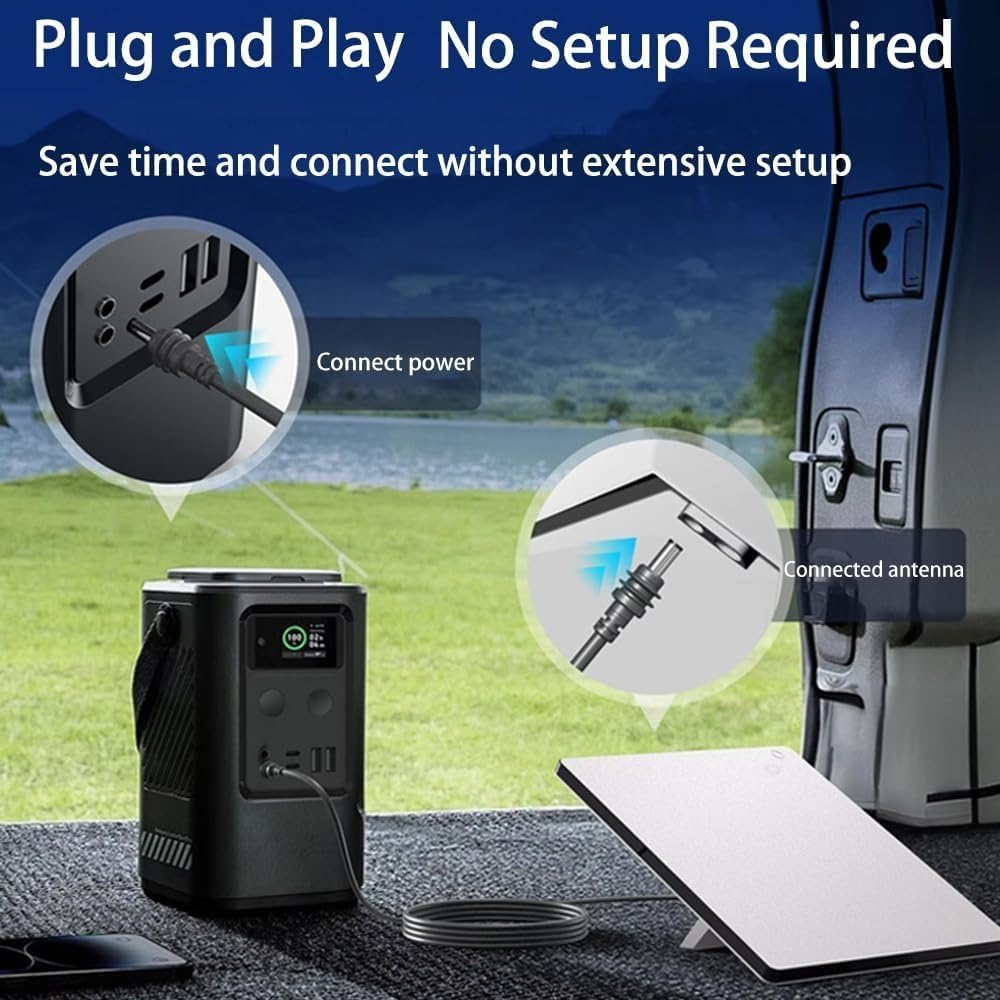 DC Power Cable for Starlink Mini Replaces the Dual-End Starlink Cable for DC Lighter