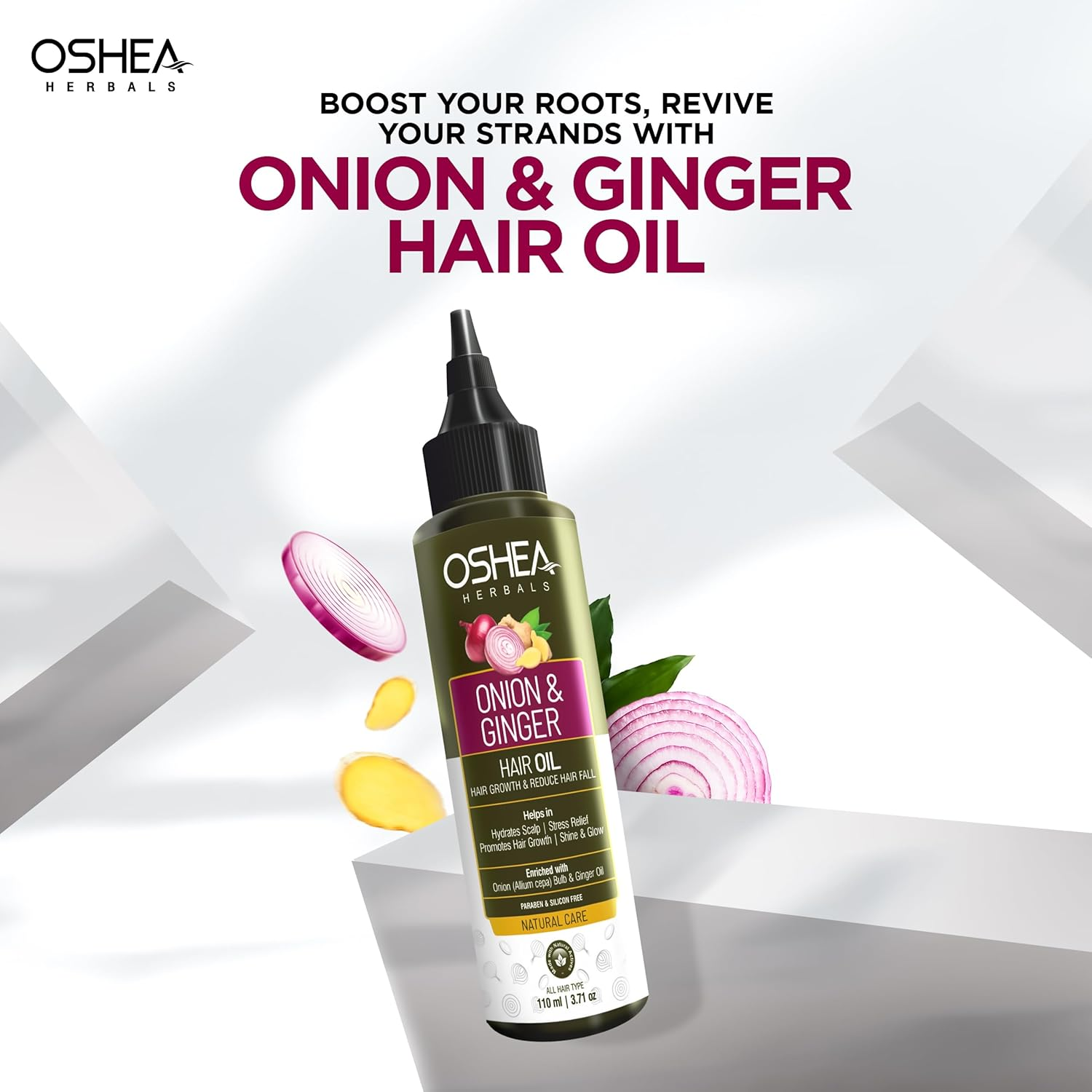 Oshea Herbals Onion and Ginger Hair Oil 110ML image number 5