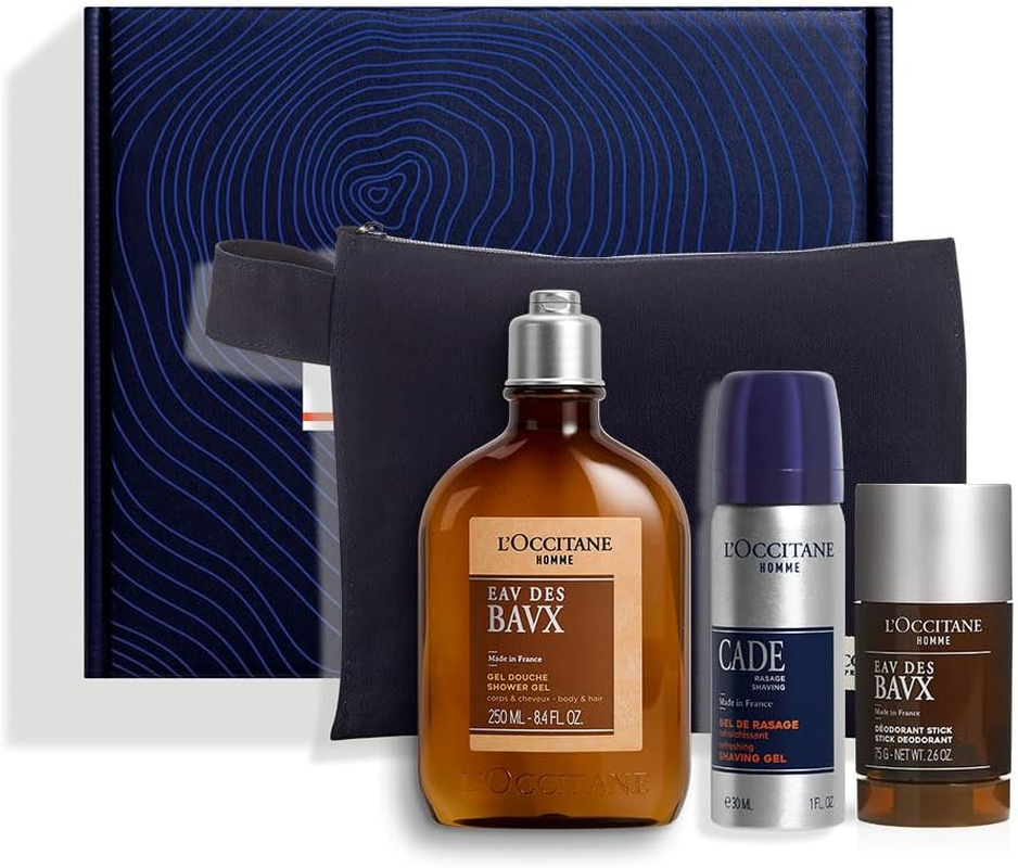 L'Occitane Mens Fragrance Collection | Woody & Refreshing Scent | Cleansing Bodycare Routine | Luxury Gift Set