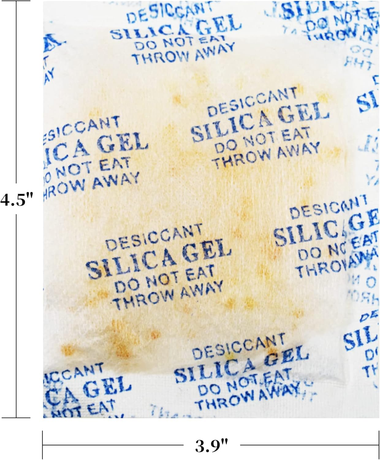 CANLENPK Dual-Color Indicating Silica Gel Desiccant Packets (Transparent/Orange) Reactivable Moisture Absorber Bags for Food, Books, Jewelry & Shoes Safe & Reusable (12-Pack (50G Each))