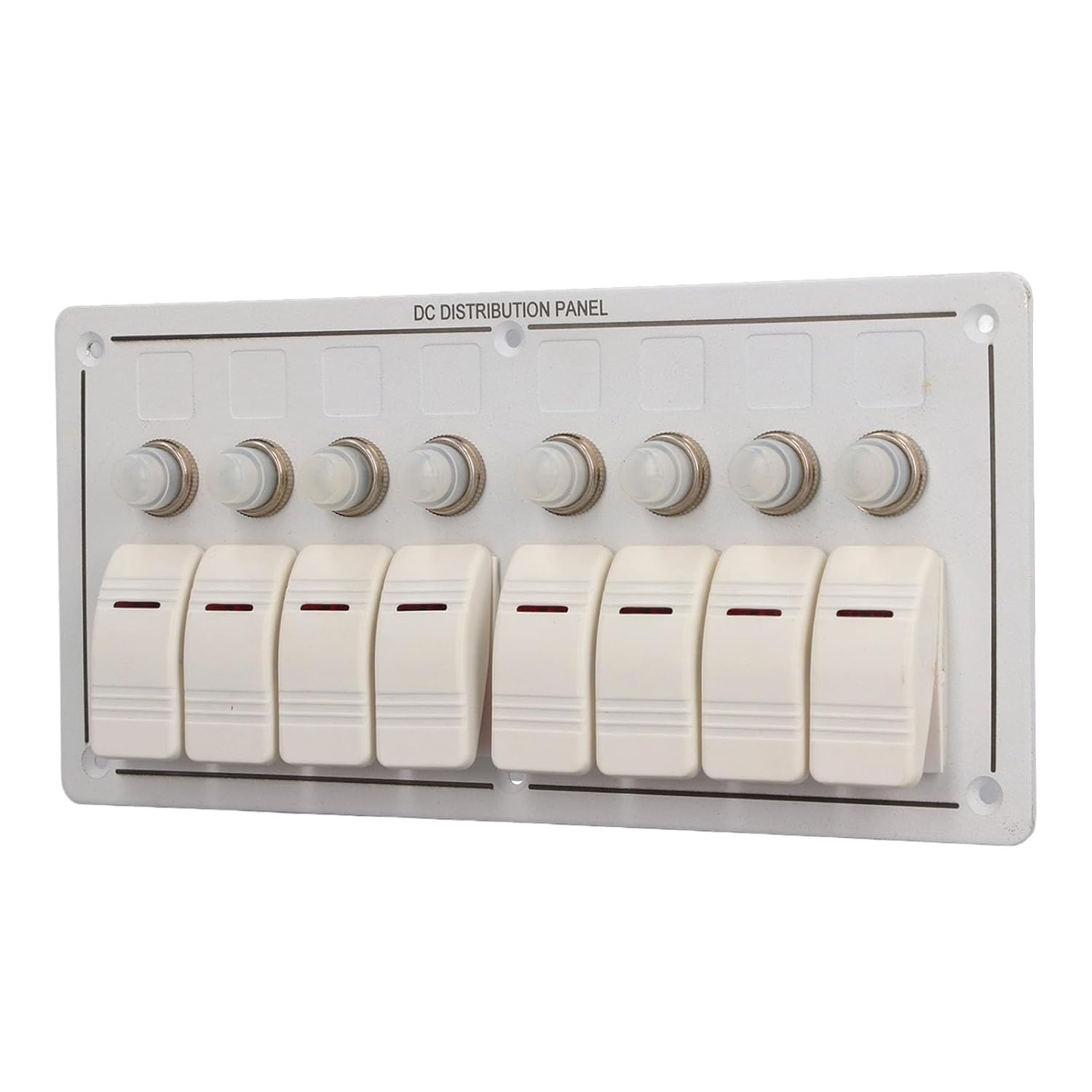 8 Gang Toggle Switch Panel, Universal Circuit Control Relay System LED on off Switch Pod Touch Control Panel Relay Box for Car Truck Pickup Boat UTV SUV, Waterproof Switch Control image number 3