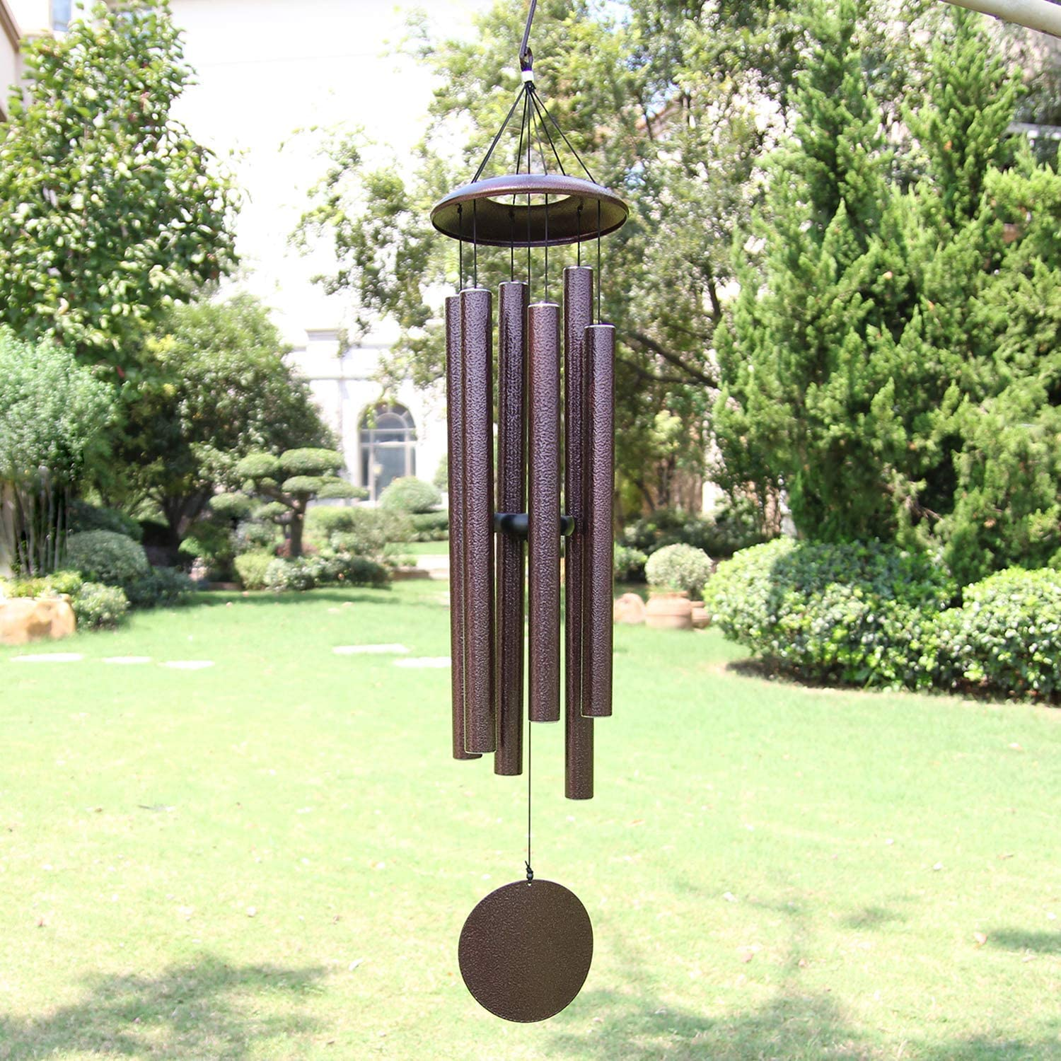 ASTARIN Wind Chimes Outdoor Deep Tone, 45 Inch Bronze, 6 Heavy Tubes, Memorial Wind Chimes for Garden Hanging D&eacute;cor, Sympathy Gifts