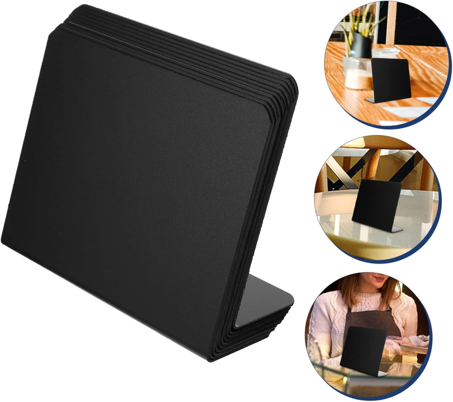 Ciieeo 3Sets Versatile Mini Chalkboard Signs Chalkboard Sign Mini for Food Stalls Restaurant Signs Garden Decorations 10Pcs*3 image number 6