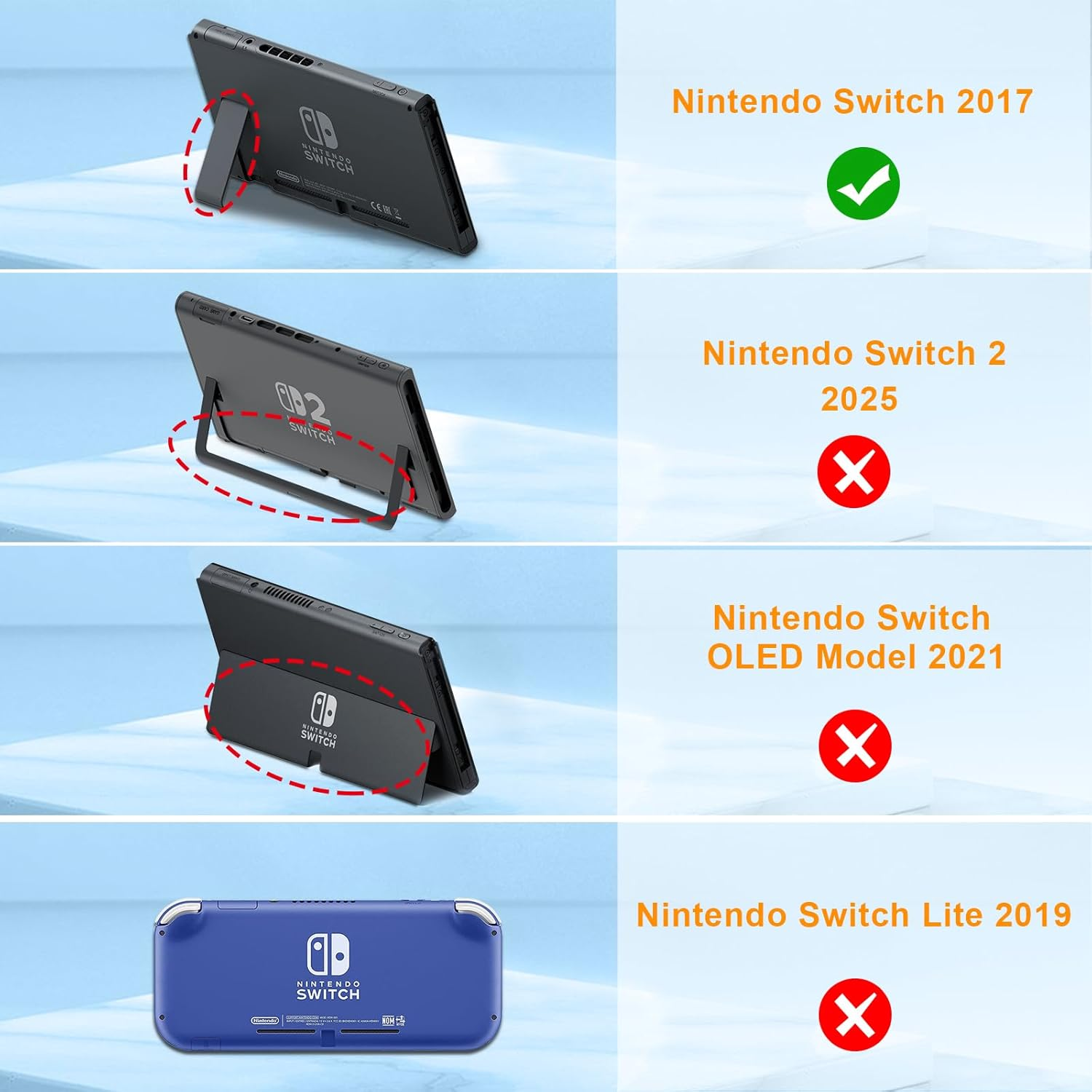 FINTIE Silicone Case for Nintendo Switch Purple image number 1