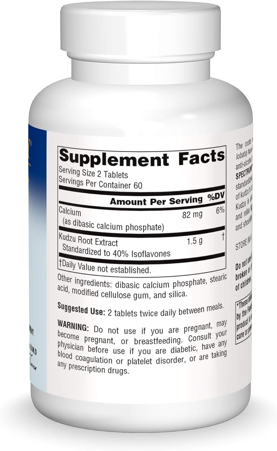 Planetary Herbals - Kudzu Full Spectrum 750 Mg. - 120 Tablets image number 2