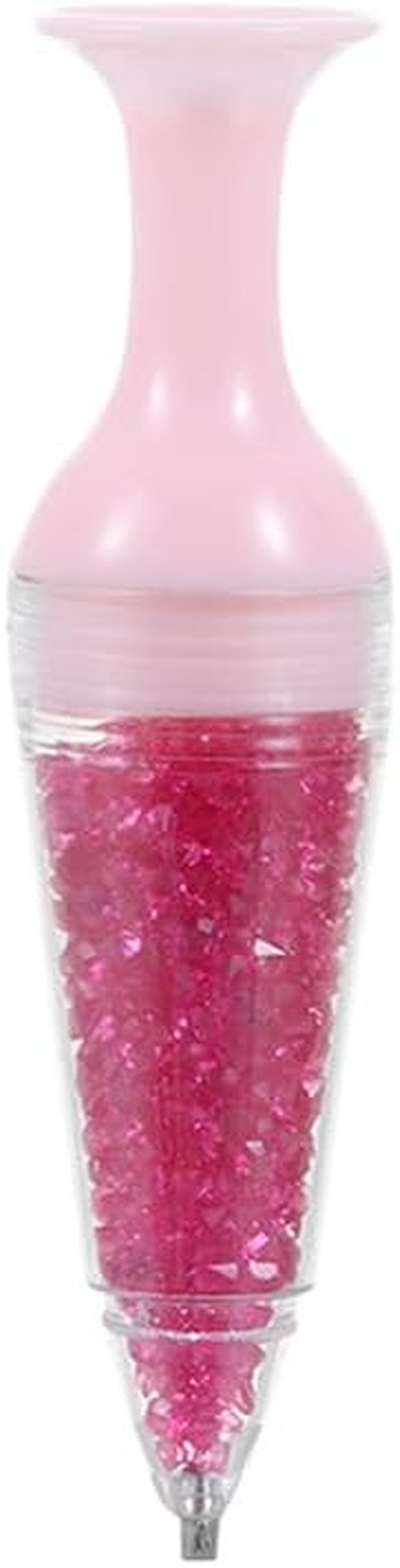 1Pcs Pink 5D Diamond Pain-Ting Pen, Flower Pot Shaped Point Drill Pen,Standable Ergonomic Point Drill Pen,For Nail Decoration,Diamond Painting Accessories,Tools and Accessories image number 1