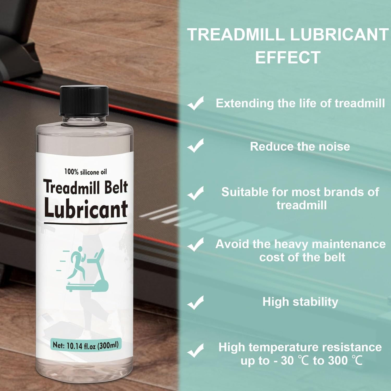 INNOVAYOU Treadmill Lubricant Oil 600Ml, Treadmill Oil Belt Lubricant High Temperature Resistant and Stable, Reduce Friction Suitable for All Kinds of Running Machine image number 2