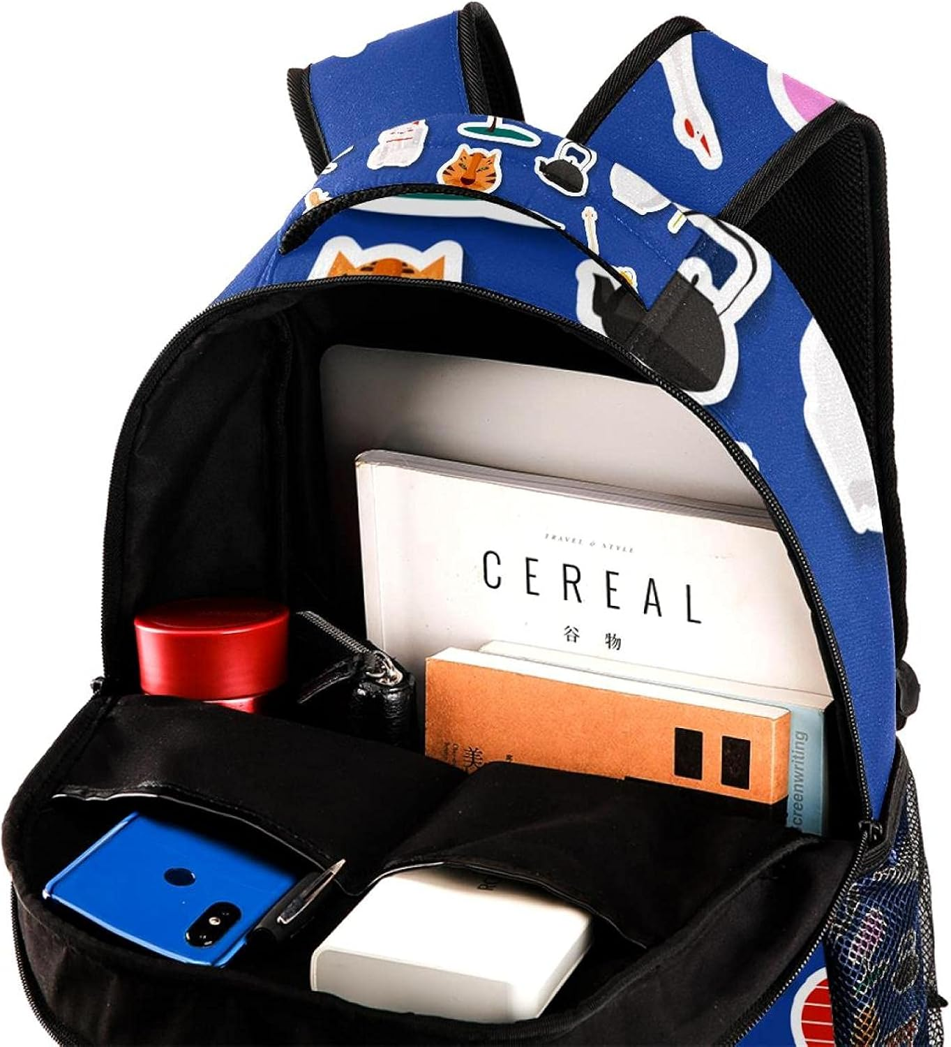 Japanese Landmarks Temple Tokyo Backpack Students Shoulder Bags Travel Bag College School Tote Backpacks image number 3