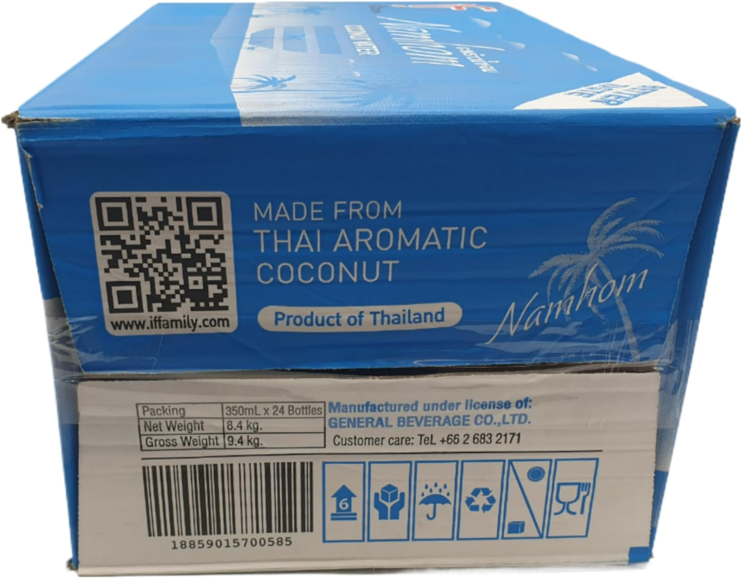 IF 100% Namhom Coconut Water 350Mlx24 Carton image number 1