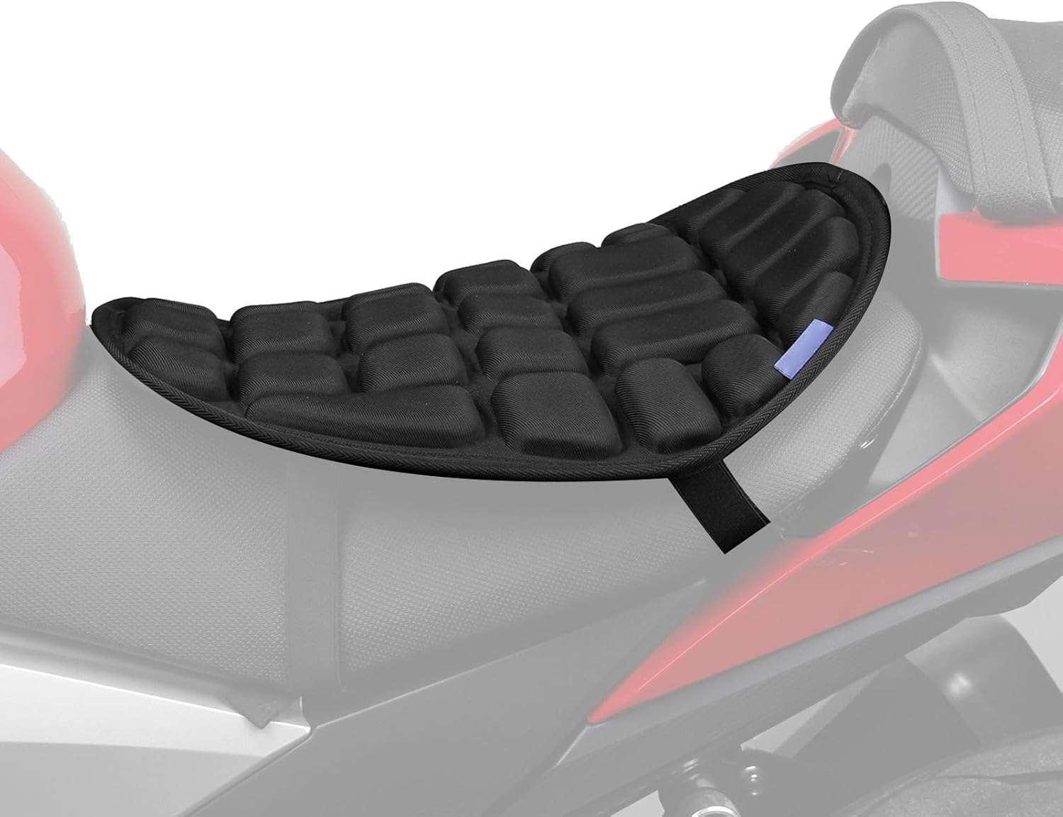 Motorcycle Gel Seat Cushion - Breathable Motorcycle Air Seat Cushion Motorcycle Pads | Reusable Motorcycle Accessories Motorcycle Seat Gel Pad for Racing Motorbikes Scooters image number 5