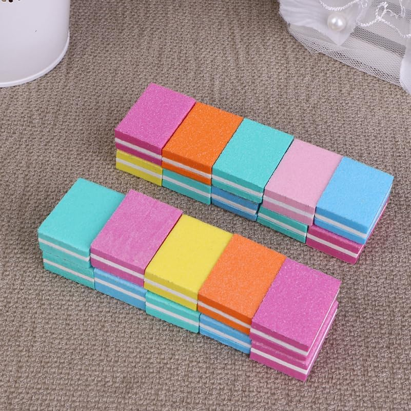 Beaupretty 10Pcs Small Square Sanding Block Nail Buffers Nail Sanding Polisher Polish Block Four Sided Nail File Mini Nail File Toe Nail Buffer Nail Rasp Baby Care Polishing File