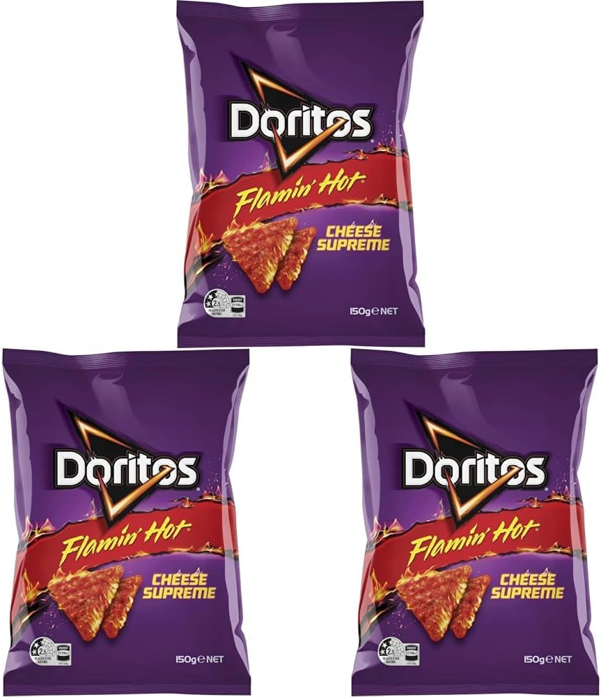 Doritos Corn Chips Share Pack Flaming Hot Cheese Supreme 150G image number 2