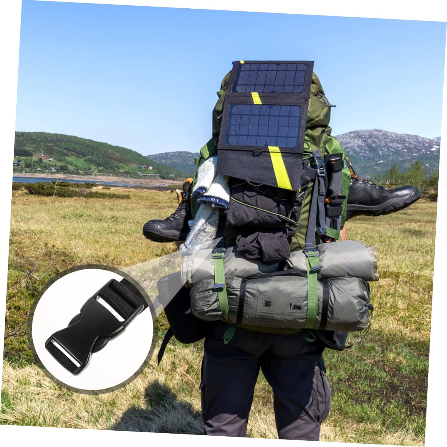 Yardenfun Travel Suitcase Straps Fixing Accessories Professional Buckle Webbing Belt image number 3