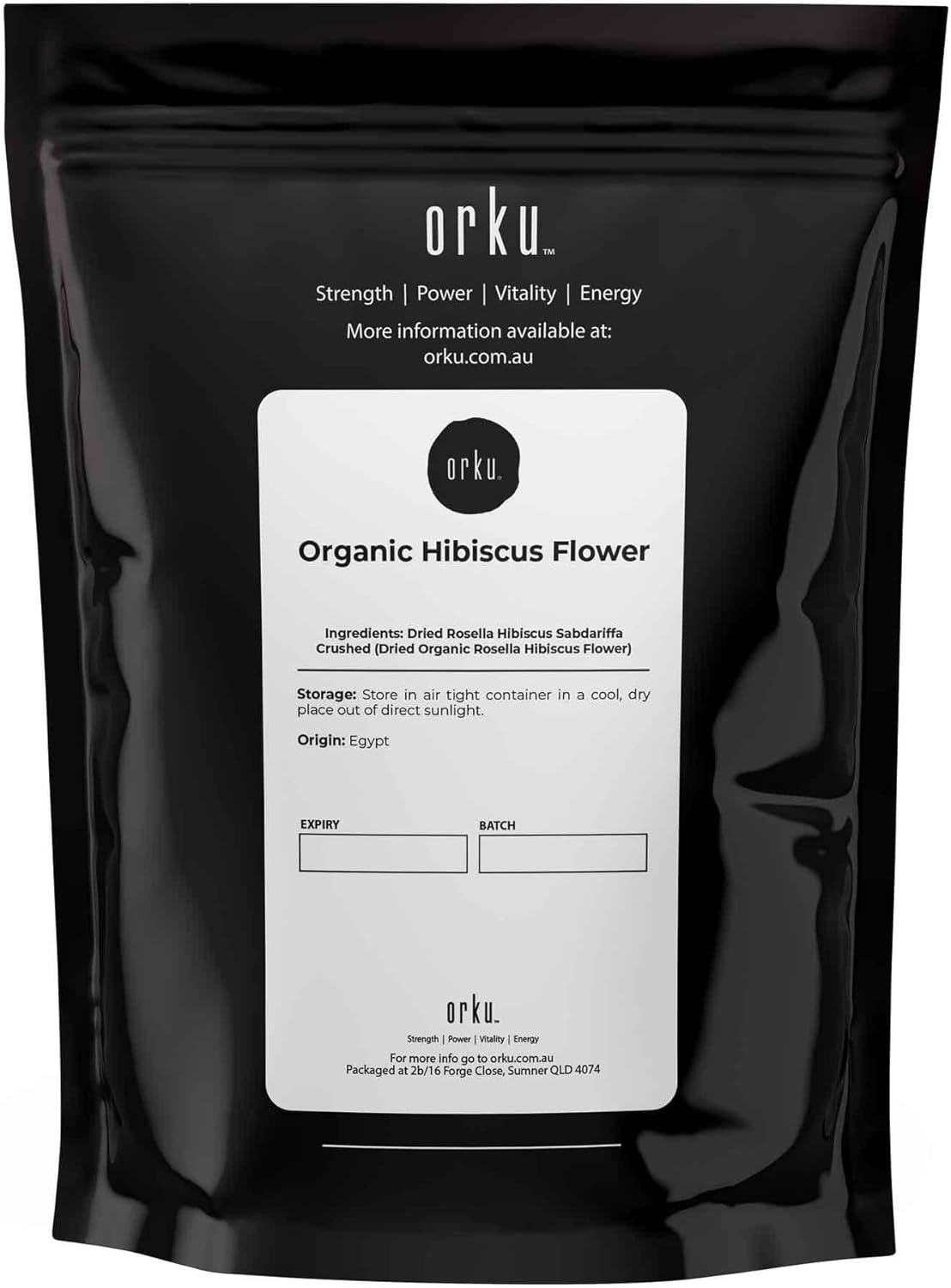 1Kg Organic Hibiscus Rosella Flower Crushed - Dried Herbal Tea Supplement image number 6